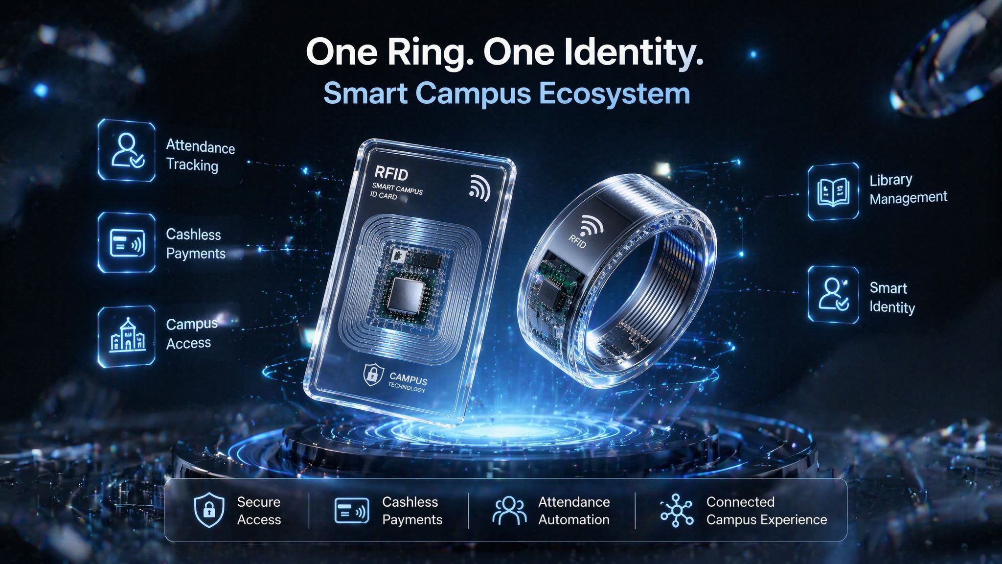 Create a premium futuristic technology advertisement animation based on…