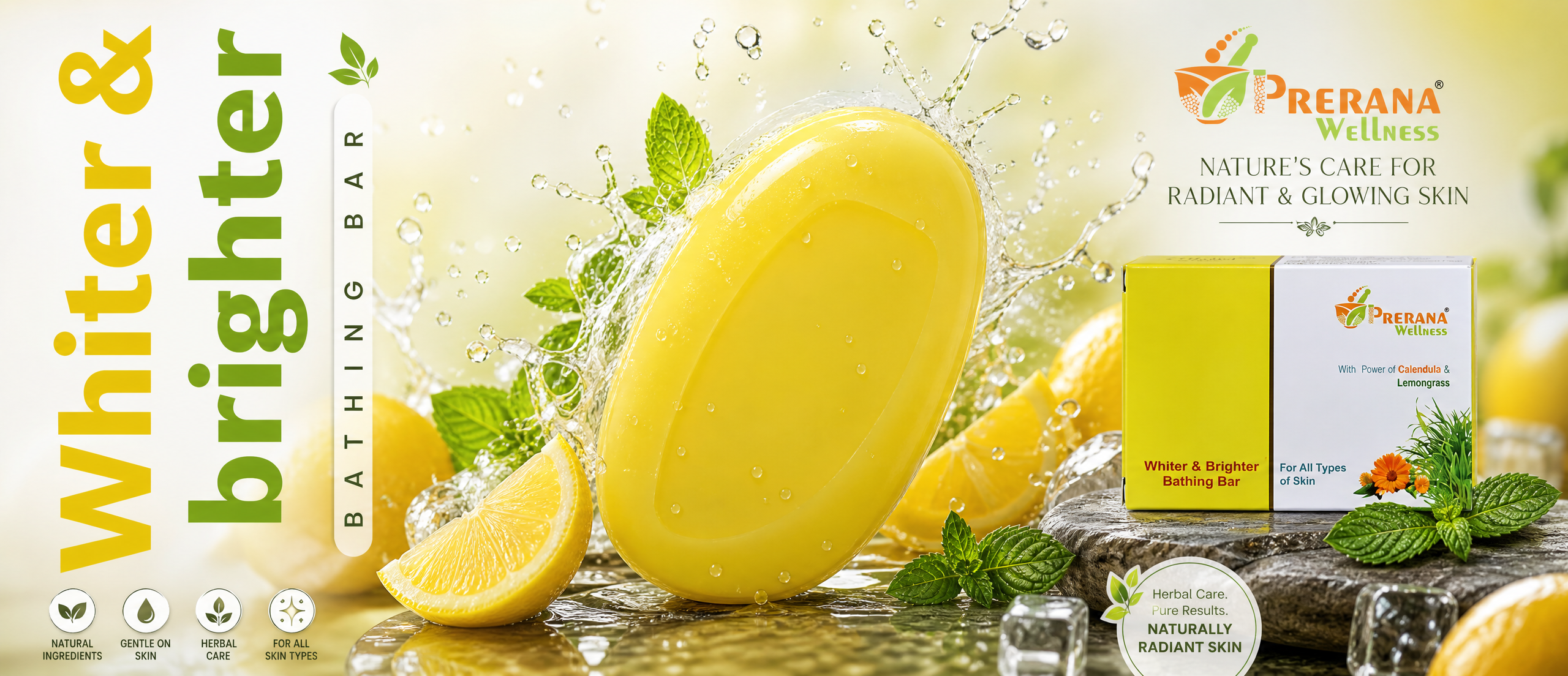 Ultra-realistic premium lemonade advertisement poster design, luxury mo…
