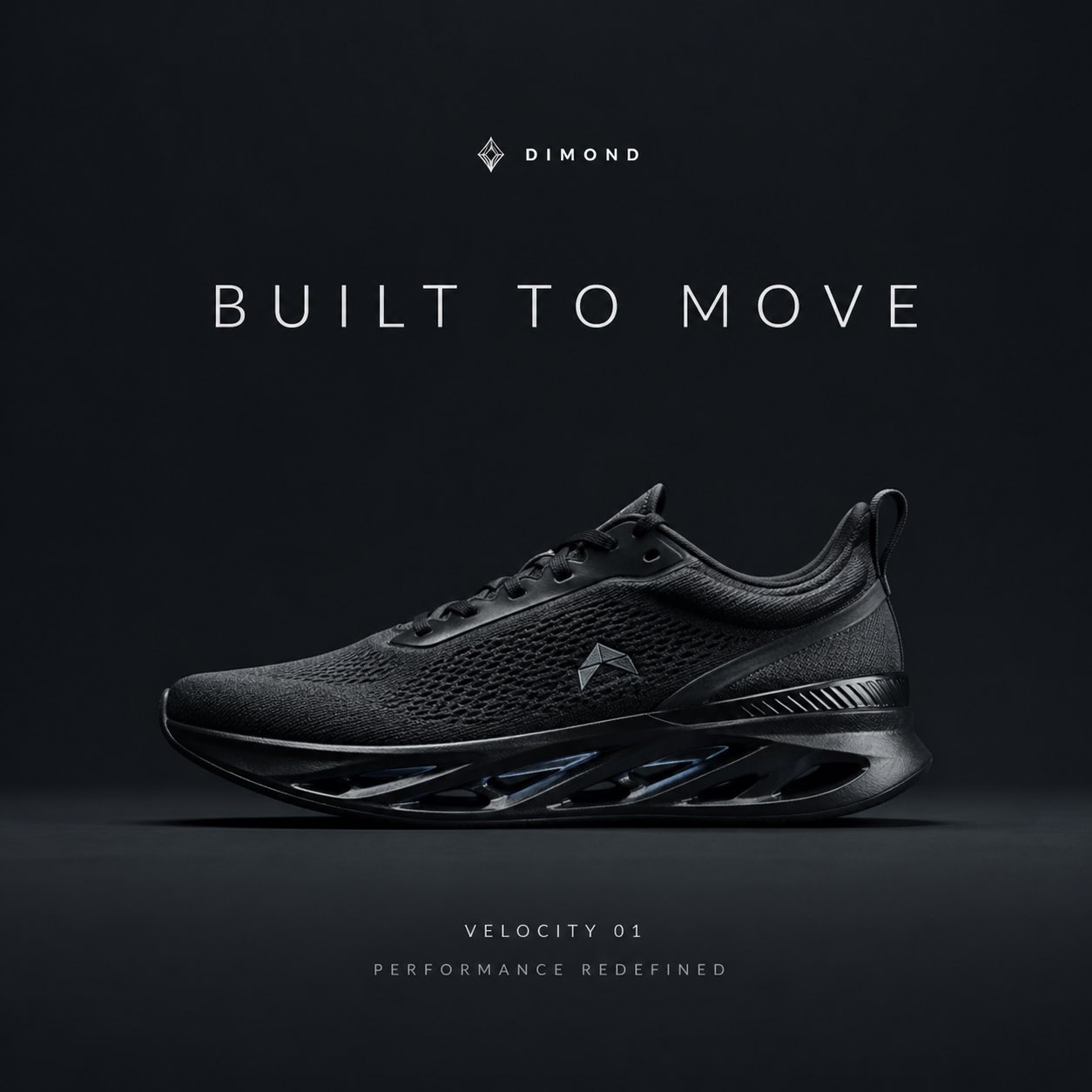 Create a premium, highly realistic 1:1 campaign poster for DIMOND, a mo…