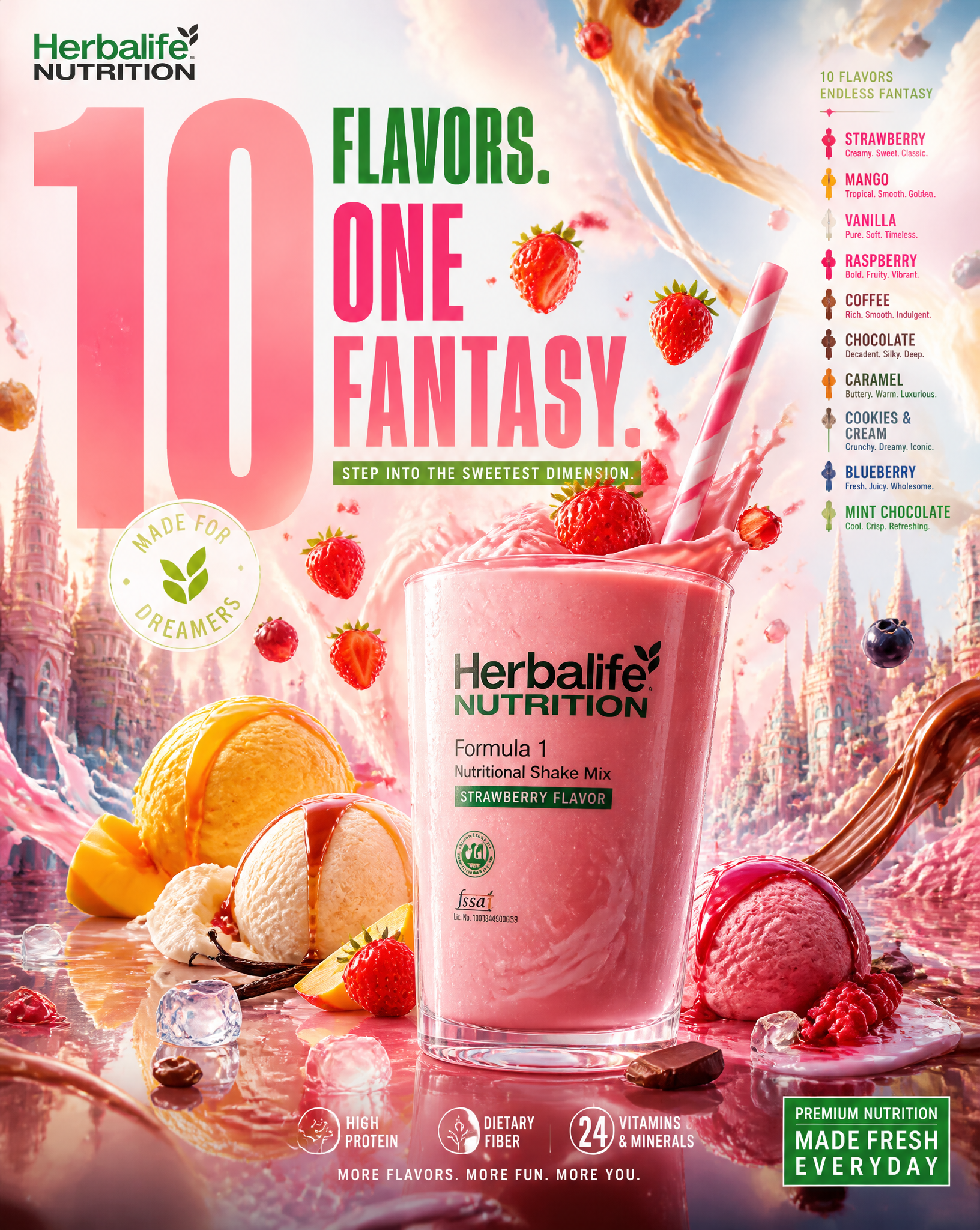 HERBALIFE NUTRITION — “10 FLAVORS. ONE FANTASY.” ULTRA-PREMIUM GLOBAL F…