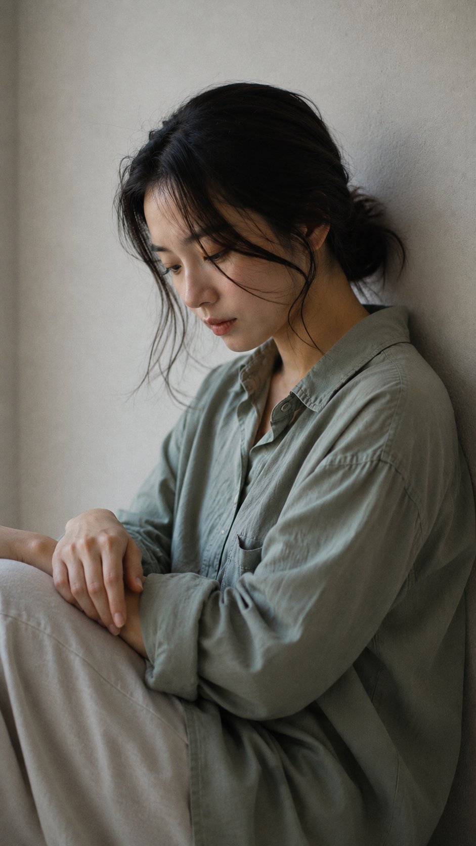 Portrait shot on 50mm f/2, medium close-up of a Japanese woman in her e… 2