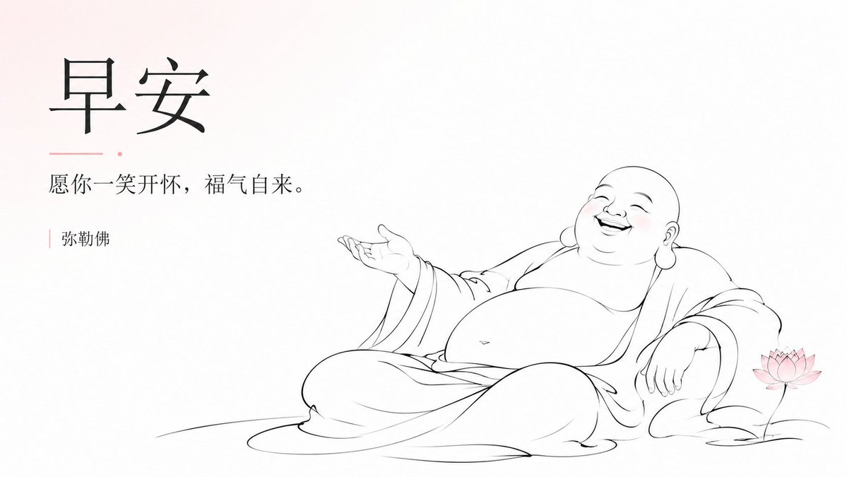 确实这套提示词很能扛事， 也很适合把照片转绘 用这套做一套佛系早安问候图，还是被这种线条迷住 这套提示词，可垫图，可命题，给力！ 可惜x把我所… 1