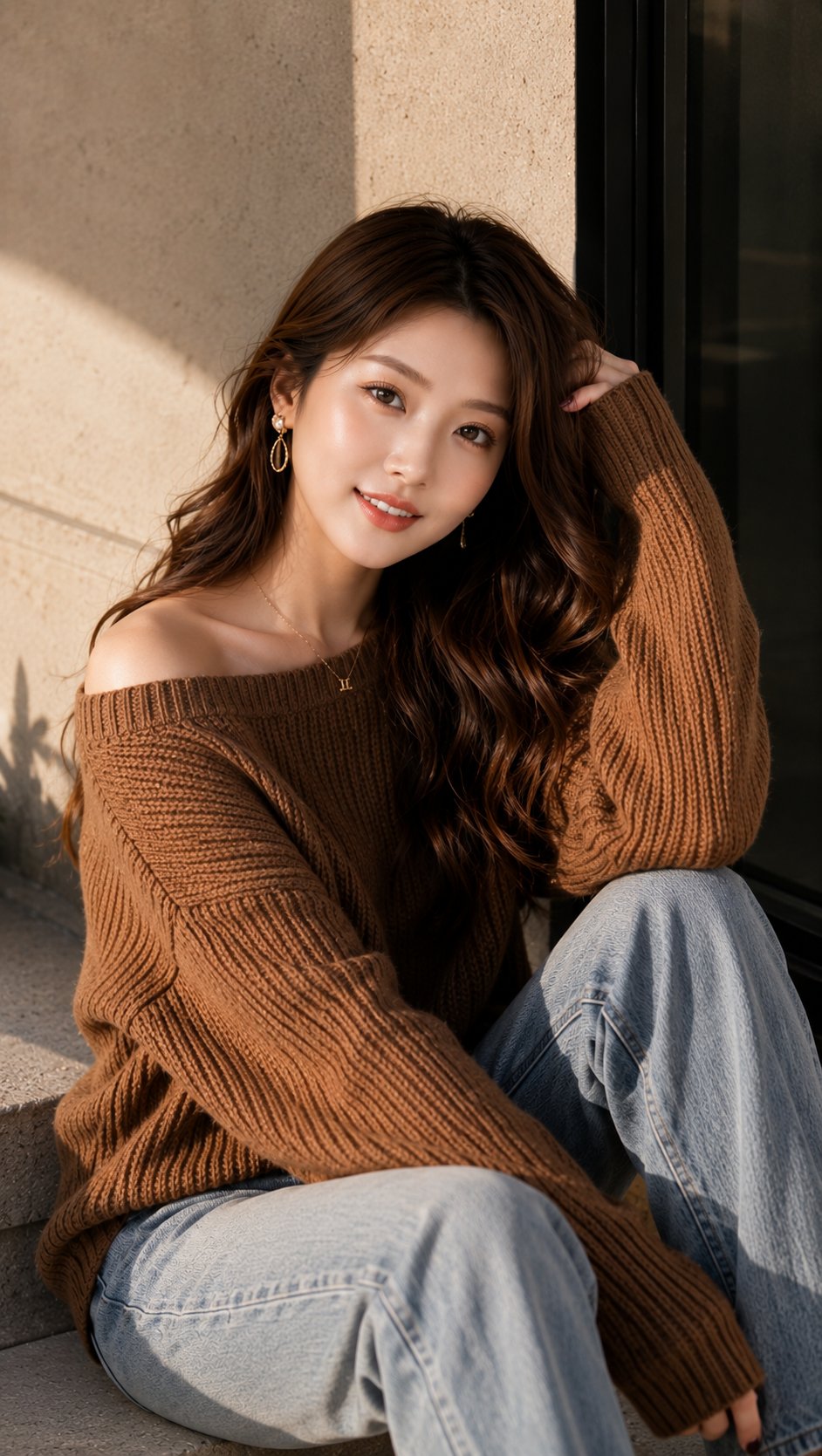 Ultra-realistic lifestyle fashion portrait of a beautiful young woman l… 1