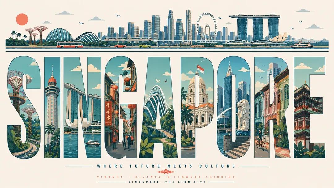 Create an ultra-high-resolution typography-based travel poster design t…