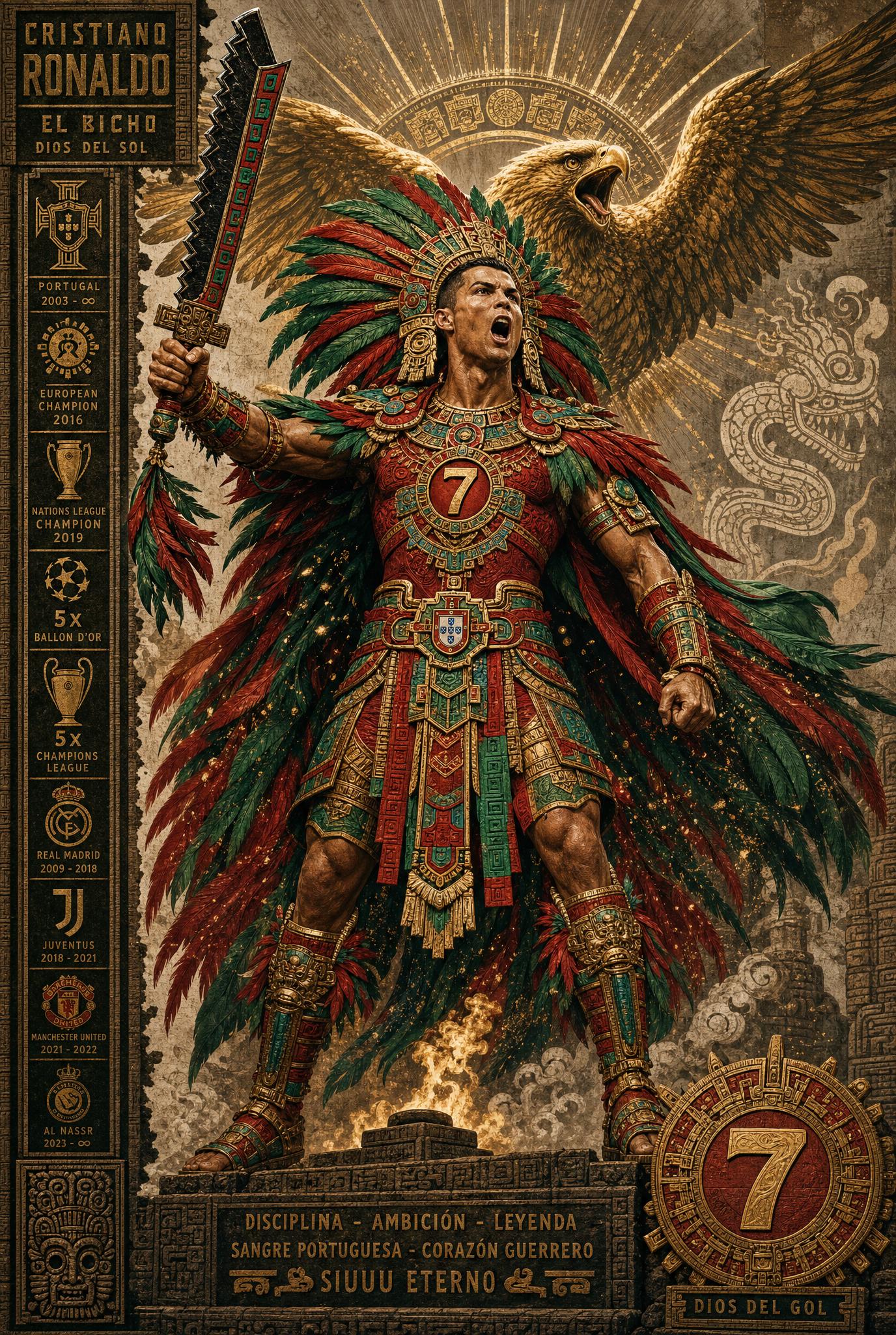 Create a highly detailed vertical poster illustration of a legendary fo… 1