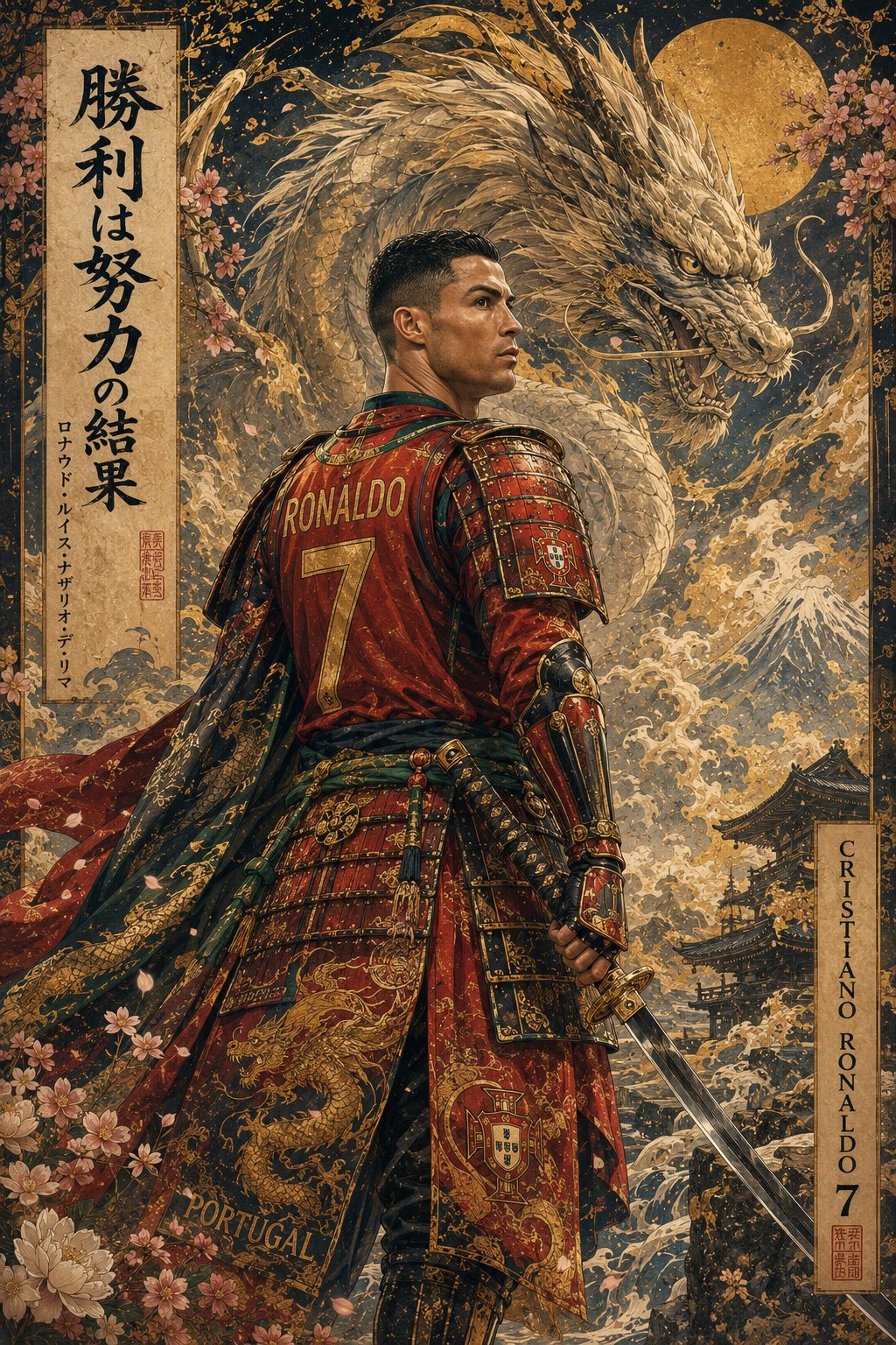 Create an awe-inspiring, ultra-detailed Japanese Ukiyo-e × contemporary…