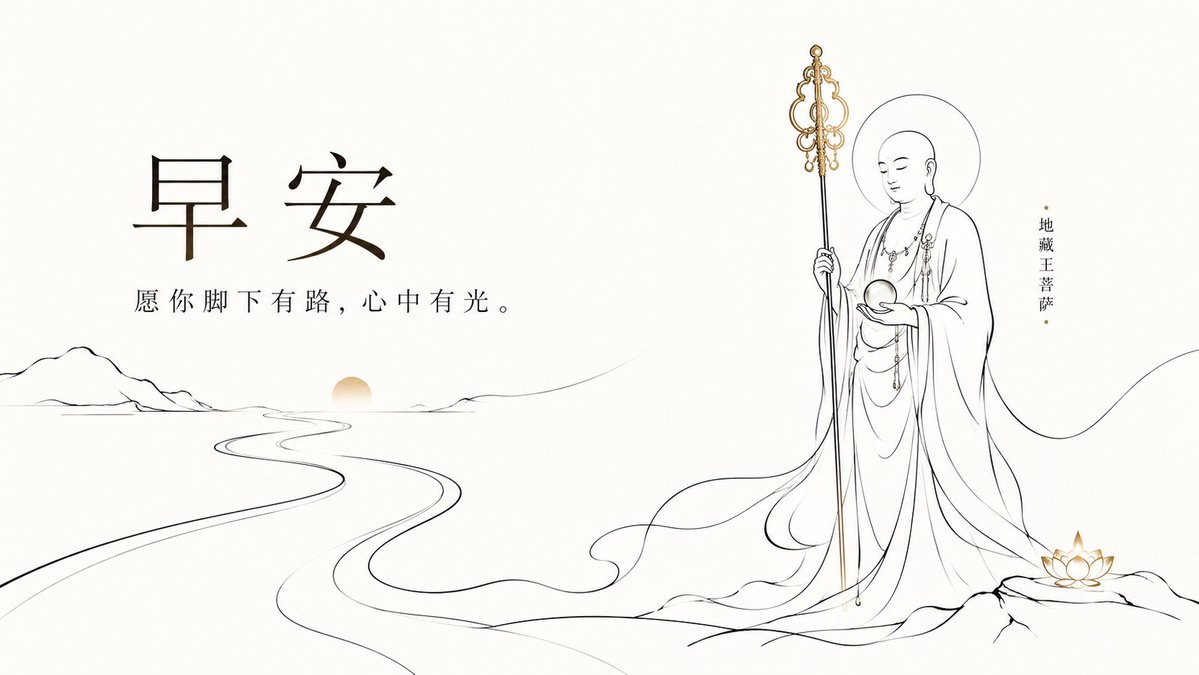 确实这套提示词很能扛事， 也很适合把照片转绘 用这套做一套佛系早安问候图，还是被这种线条迷住 这套提示词，可垫图，可命题，给力！ 可惜x把我所…