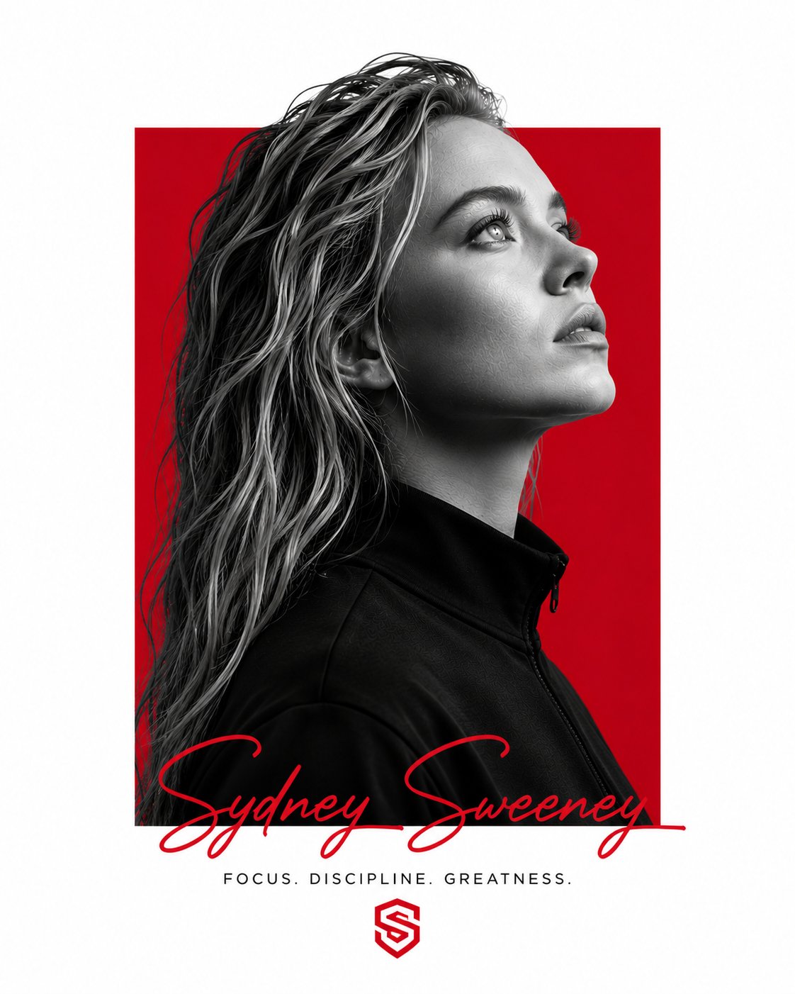 Minimalist editorial portrait poster design featuring [SUBJECT] with th… 2