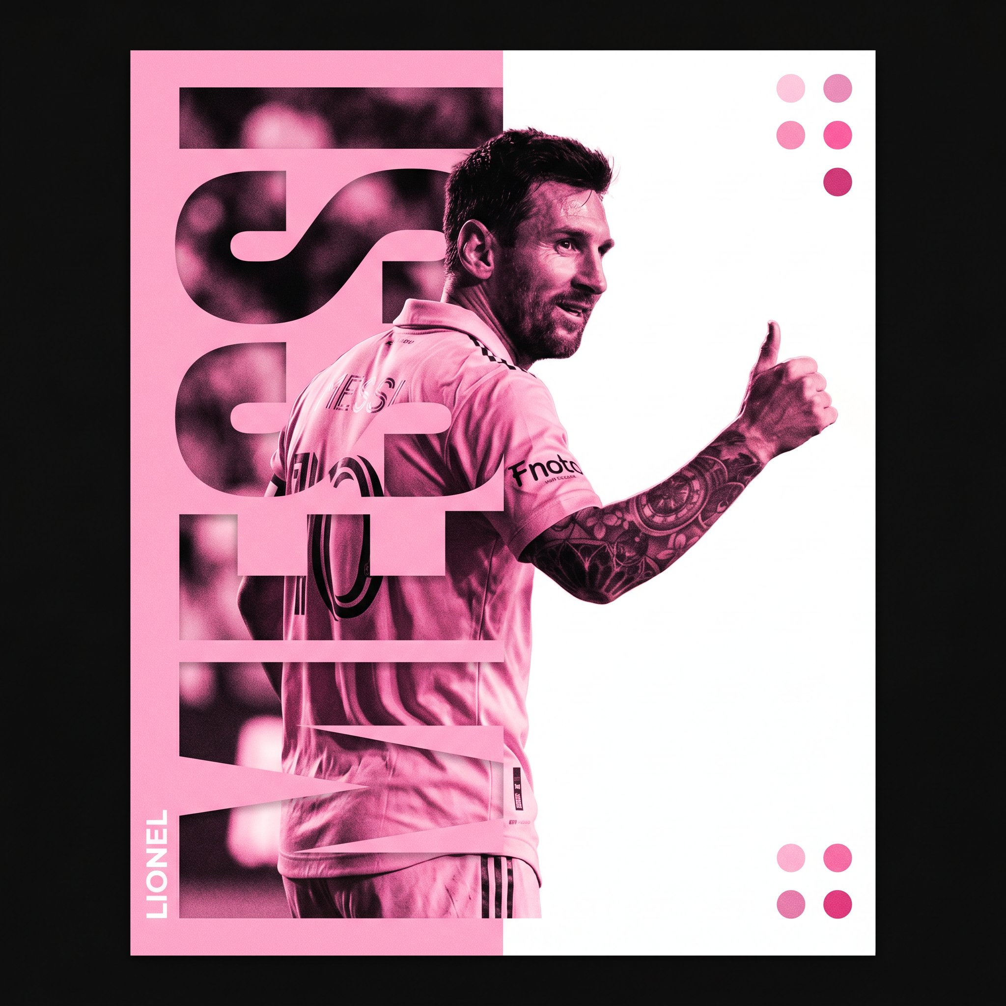 Sports poster design, fictional male soccer player with short dark hair… 2
