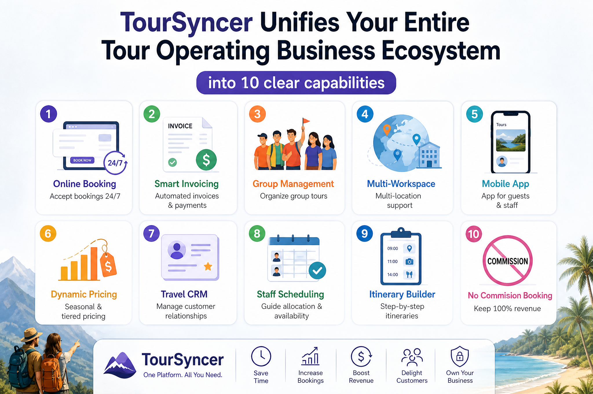 TourSyncer unifies your entire tour operating business ecosystem into 1…