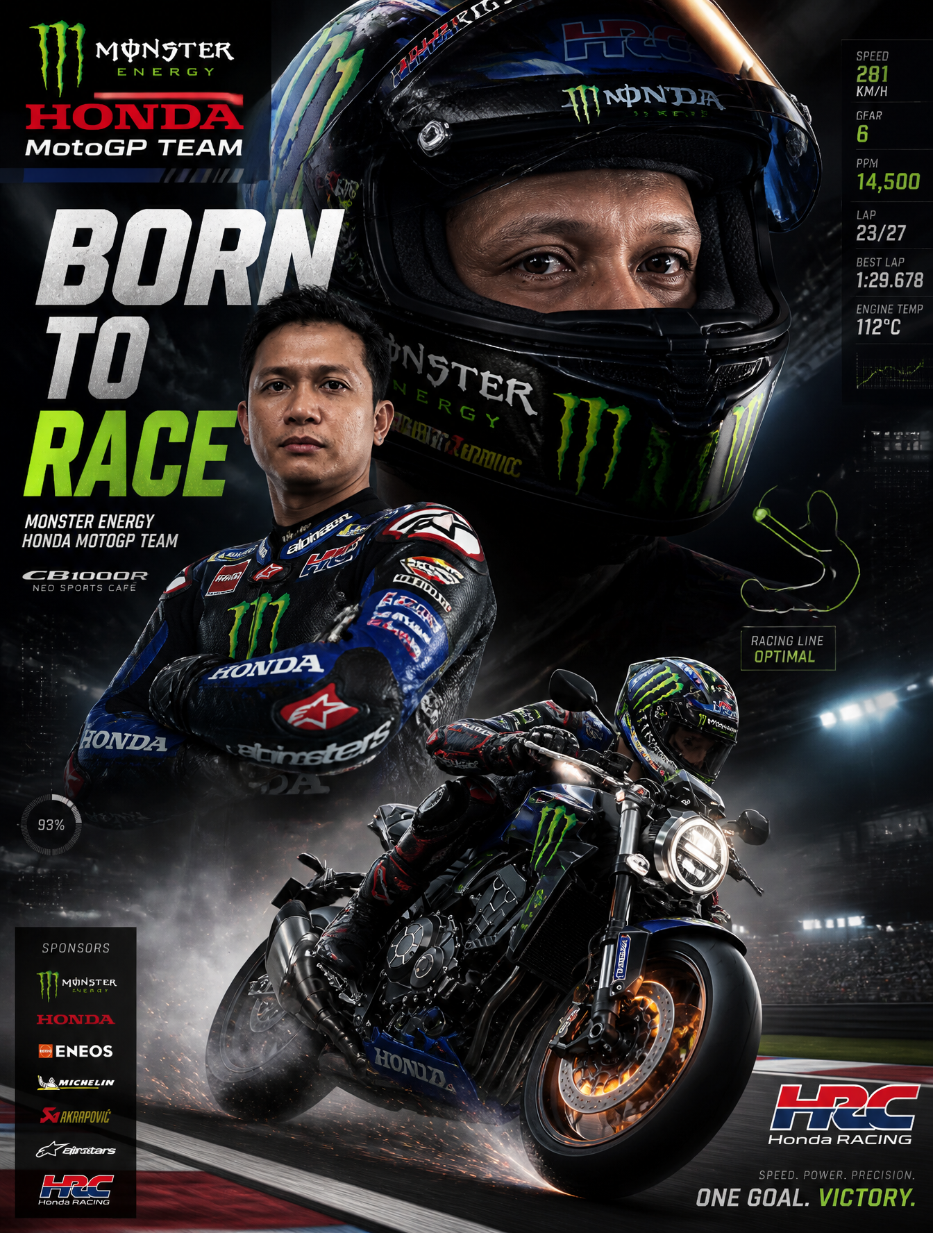 Monster Energy HONDA MotoGP Team VersionCreate an action-packed MotoGP …