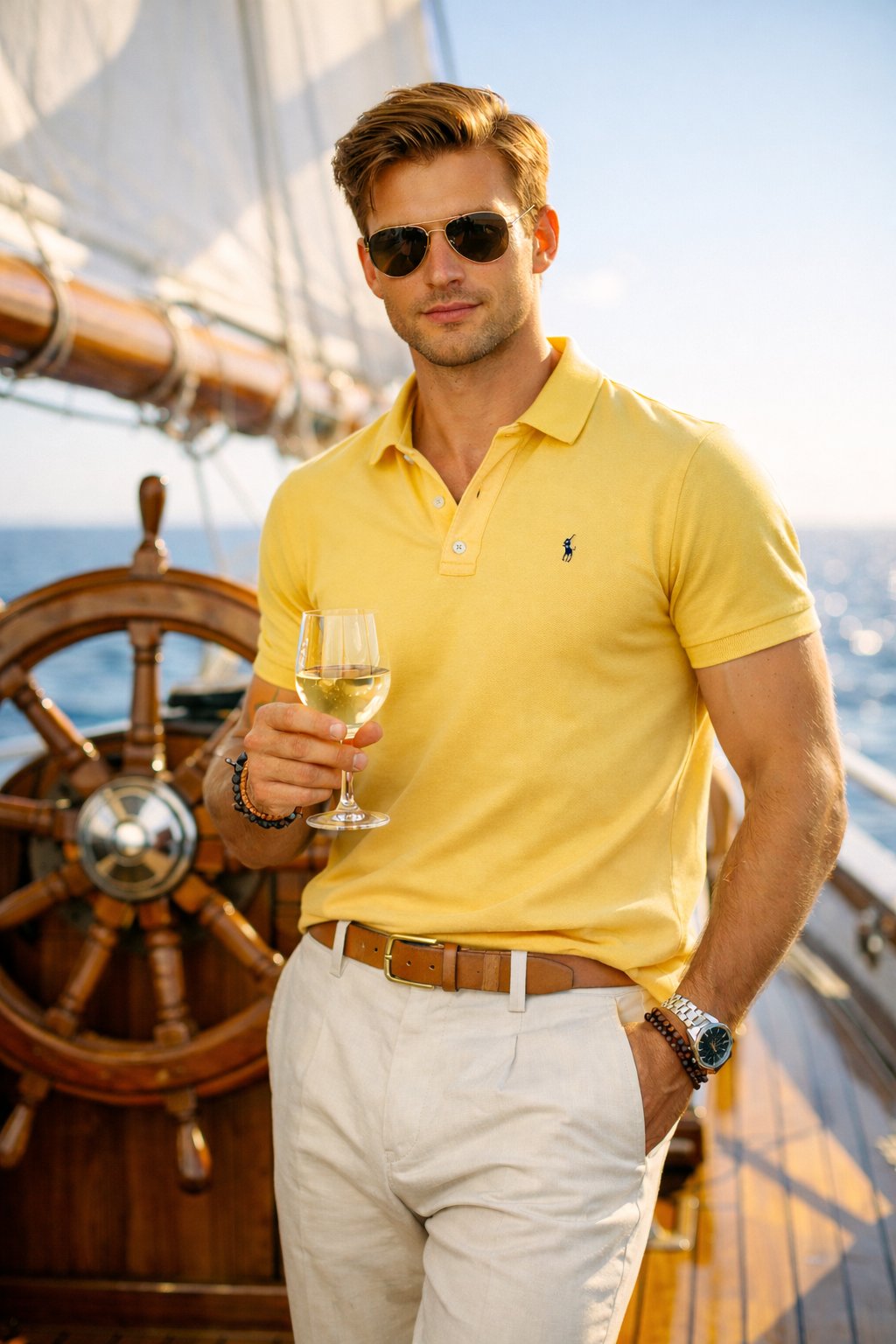 A photorealistic image of a handsome young man in his late 20s with sho… 2