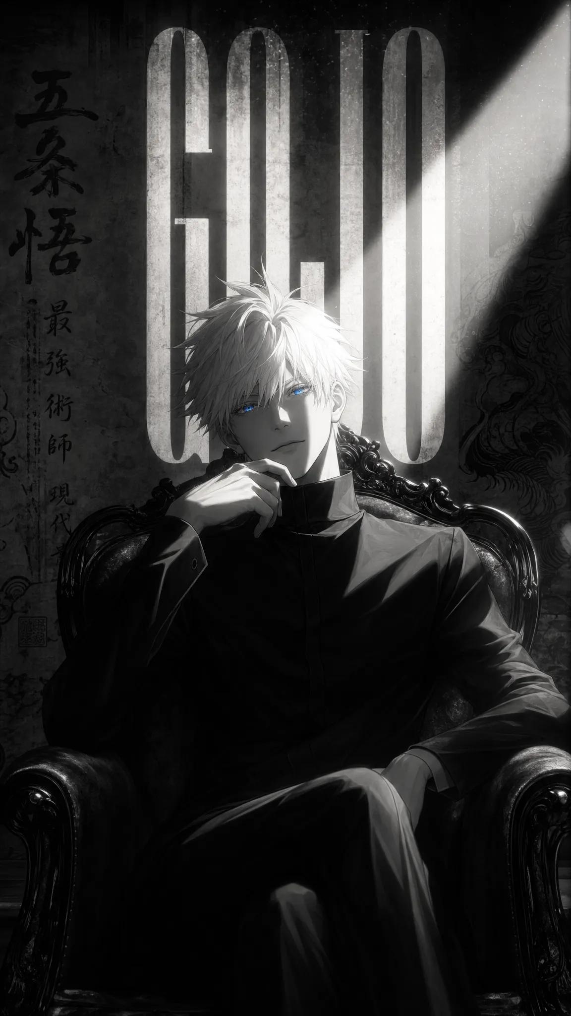 Create a dramatic cinematic anime character poster inspired by premium … 1