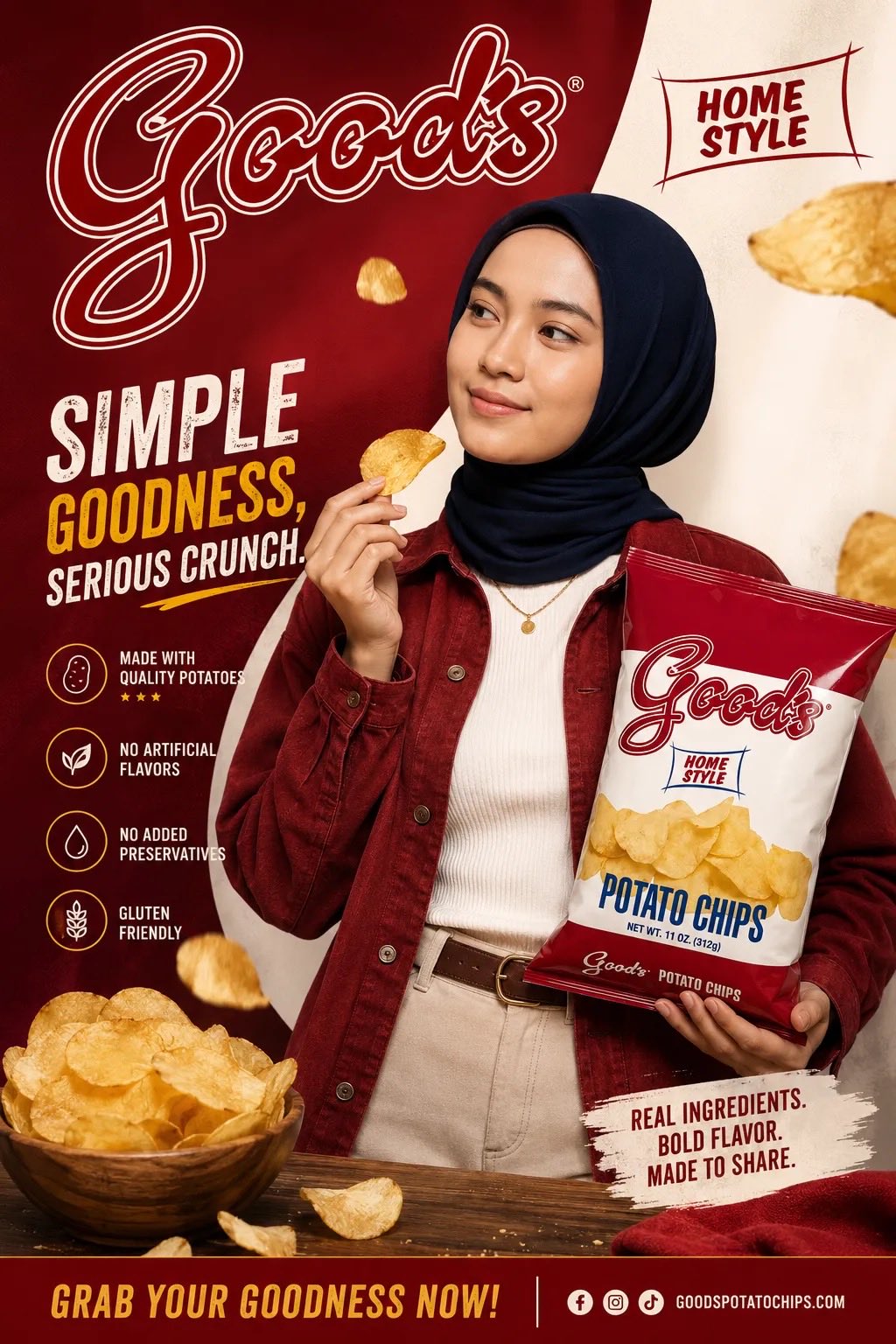 Create a high-end modern advertising poster in portrait format for the … 3