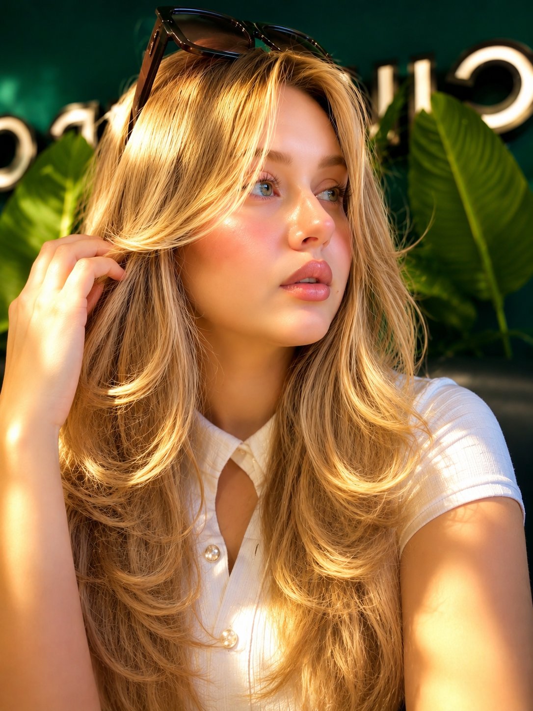 Ultra-realistic close-up beauty portrait of a stunning young blonde wom… 1