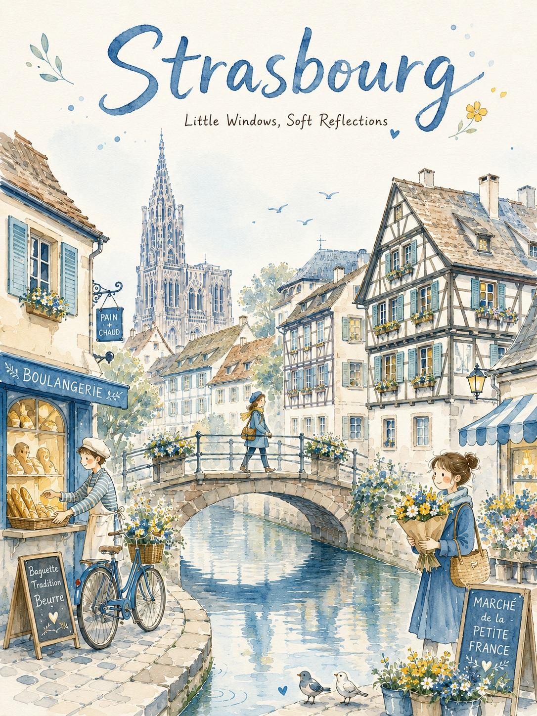 Create a dreamy watercolor travel illustration in the style of a premiu… 3