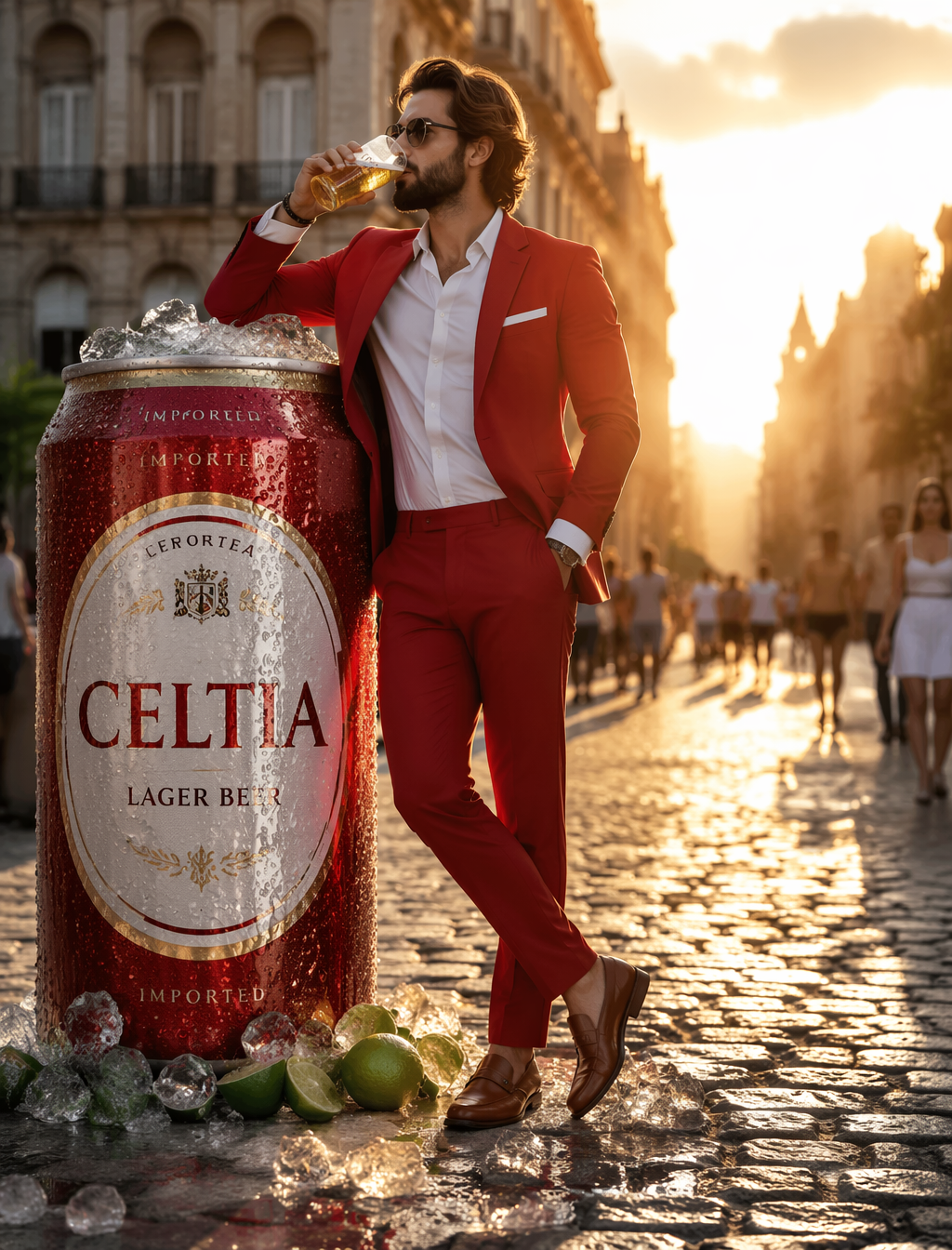 A hyperrealistic, cinematic, and stylized advertisement-type photograph…