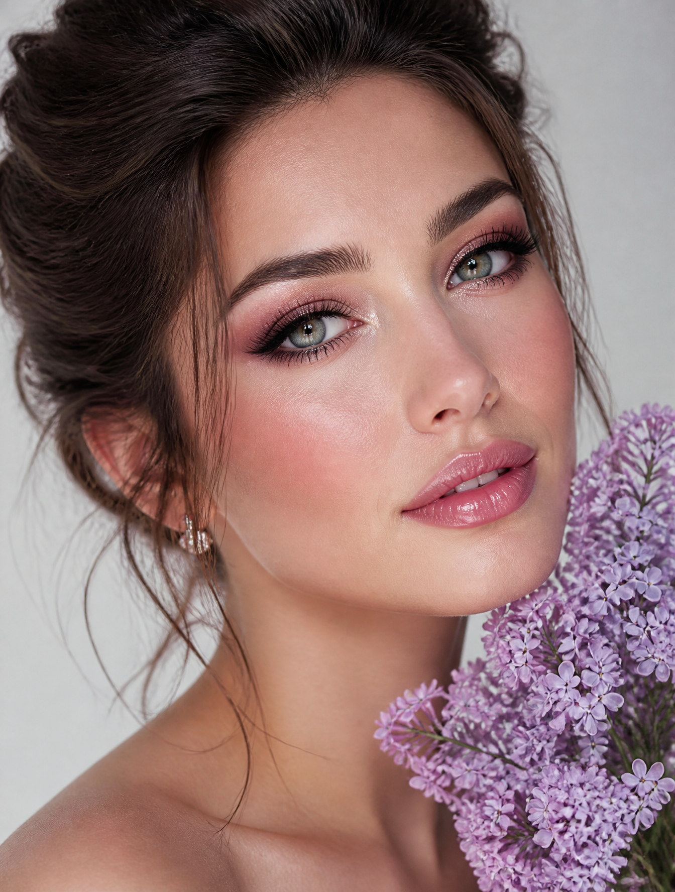 Create a hyper-realistic extreme close-up portrait with a strong emphas…