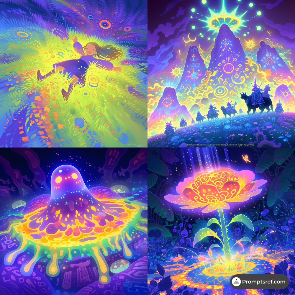 This Midjourney style feels like a lucid dream rendered in neon. Daily …