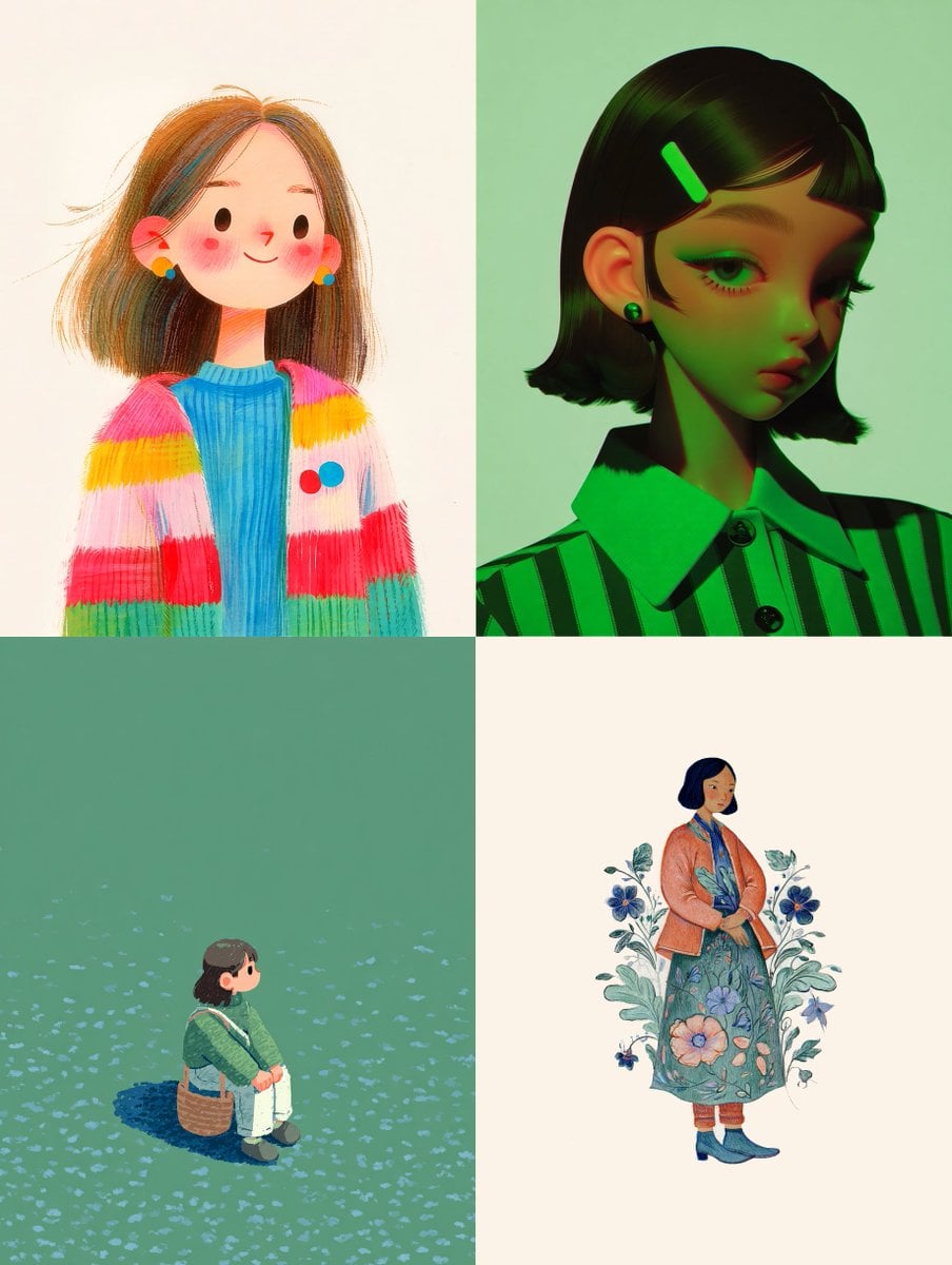 Midjourney has updated Niji 💫 Here are my top four --srefs to pair wit…