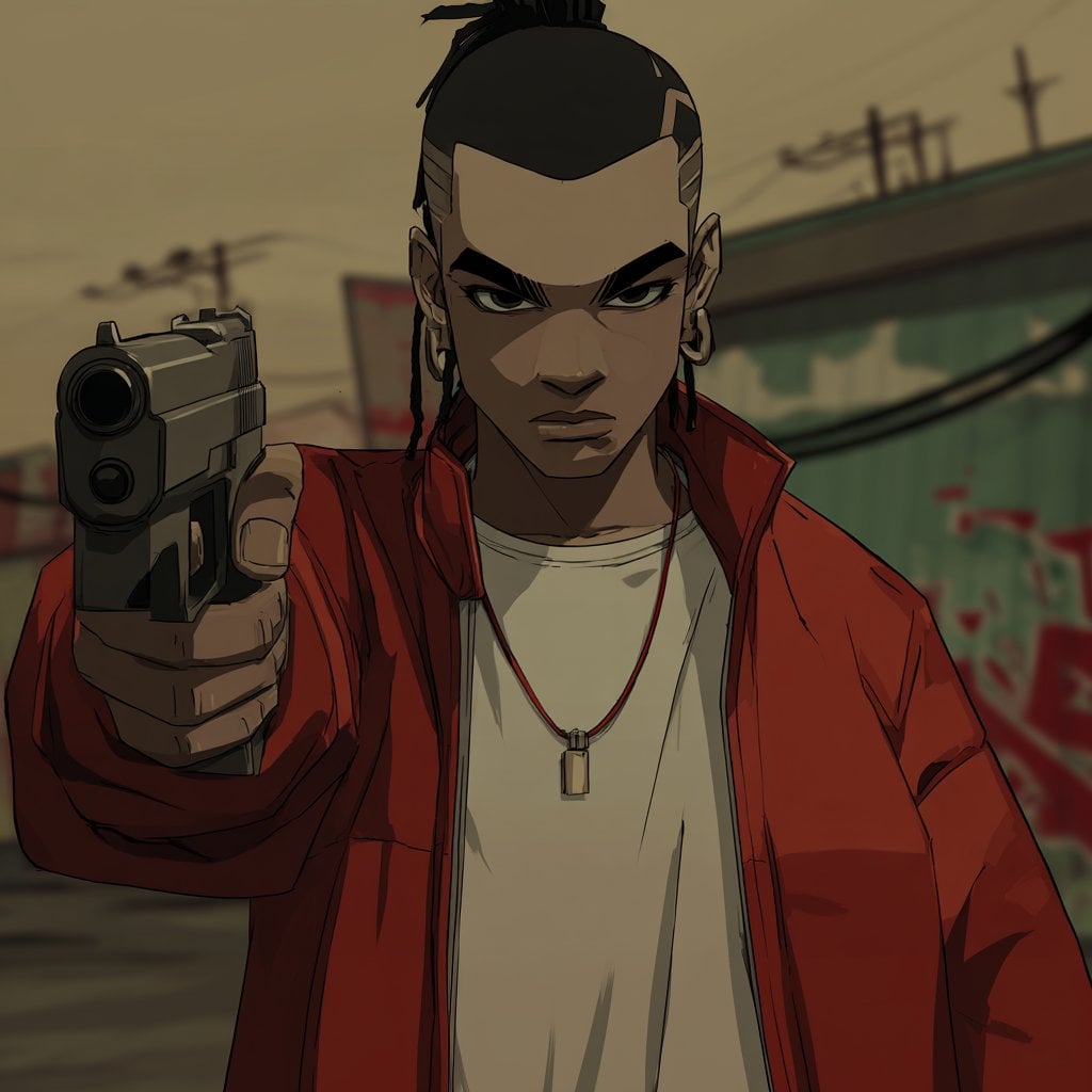 V7 is incredibly good at generating this kind of urban anime aesthetic …