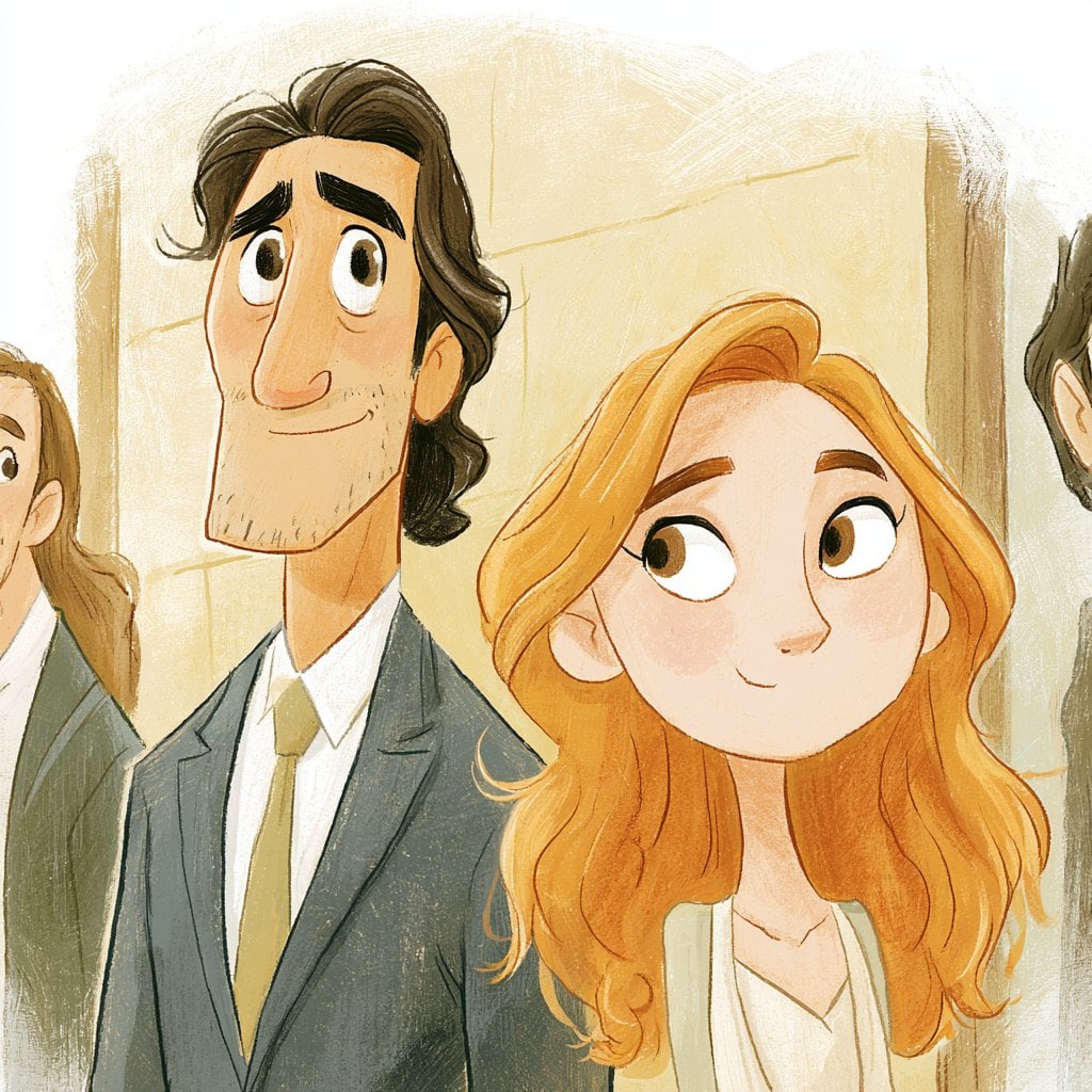 This Midjourney style reference combines expressive cartoon proportions…
