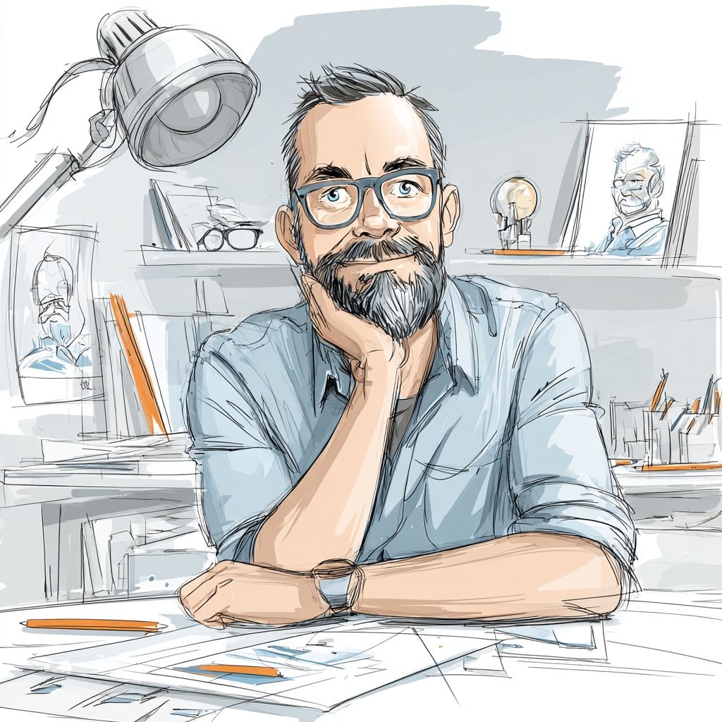 This style feels like a blend of urban sketching, architectural line ar…
