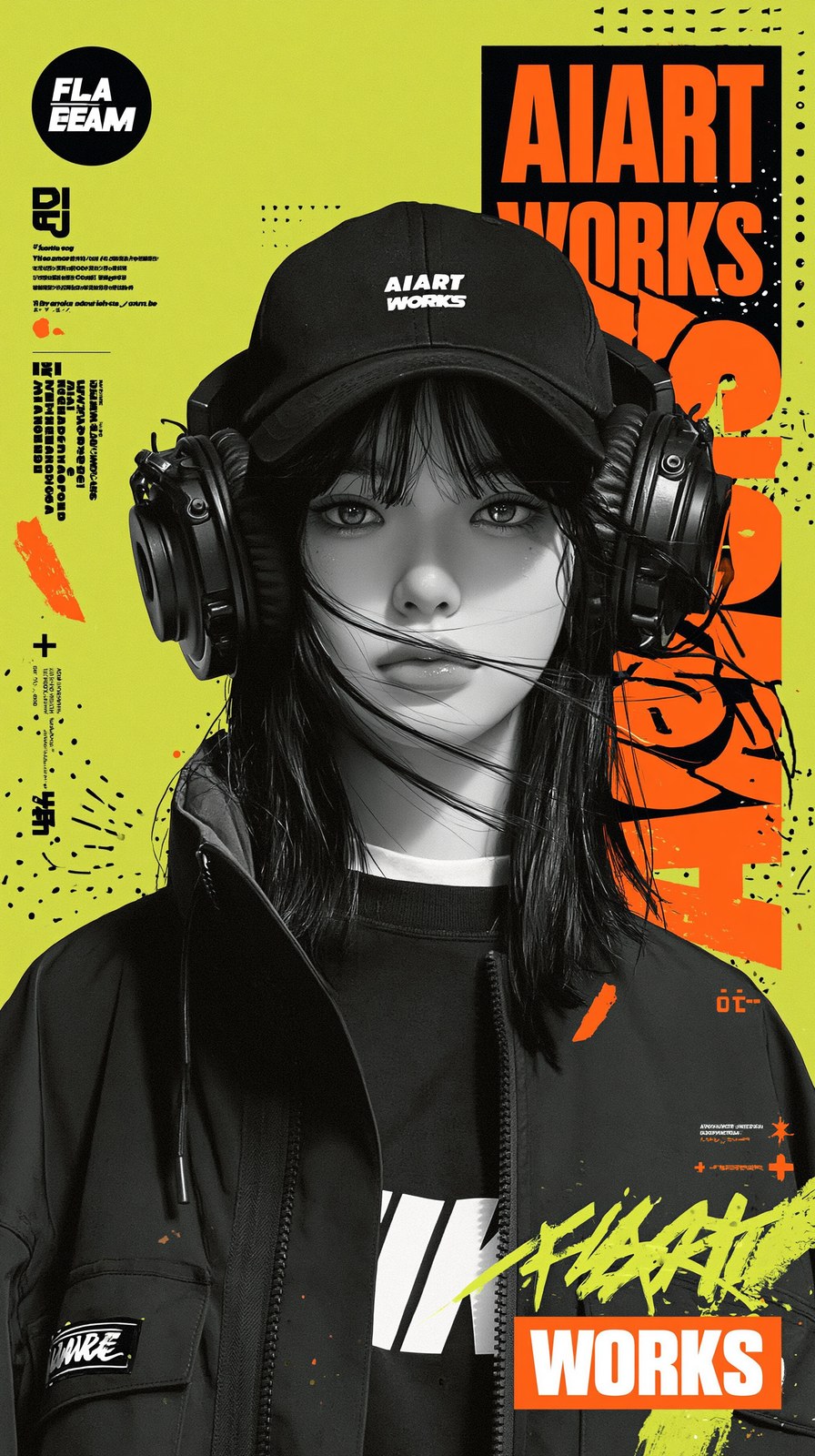 Asian Female DJ Artist profile sharepic, the name of the DJ is "AIART W…