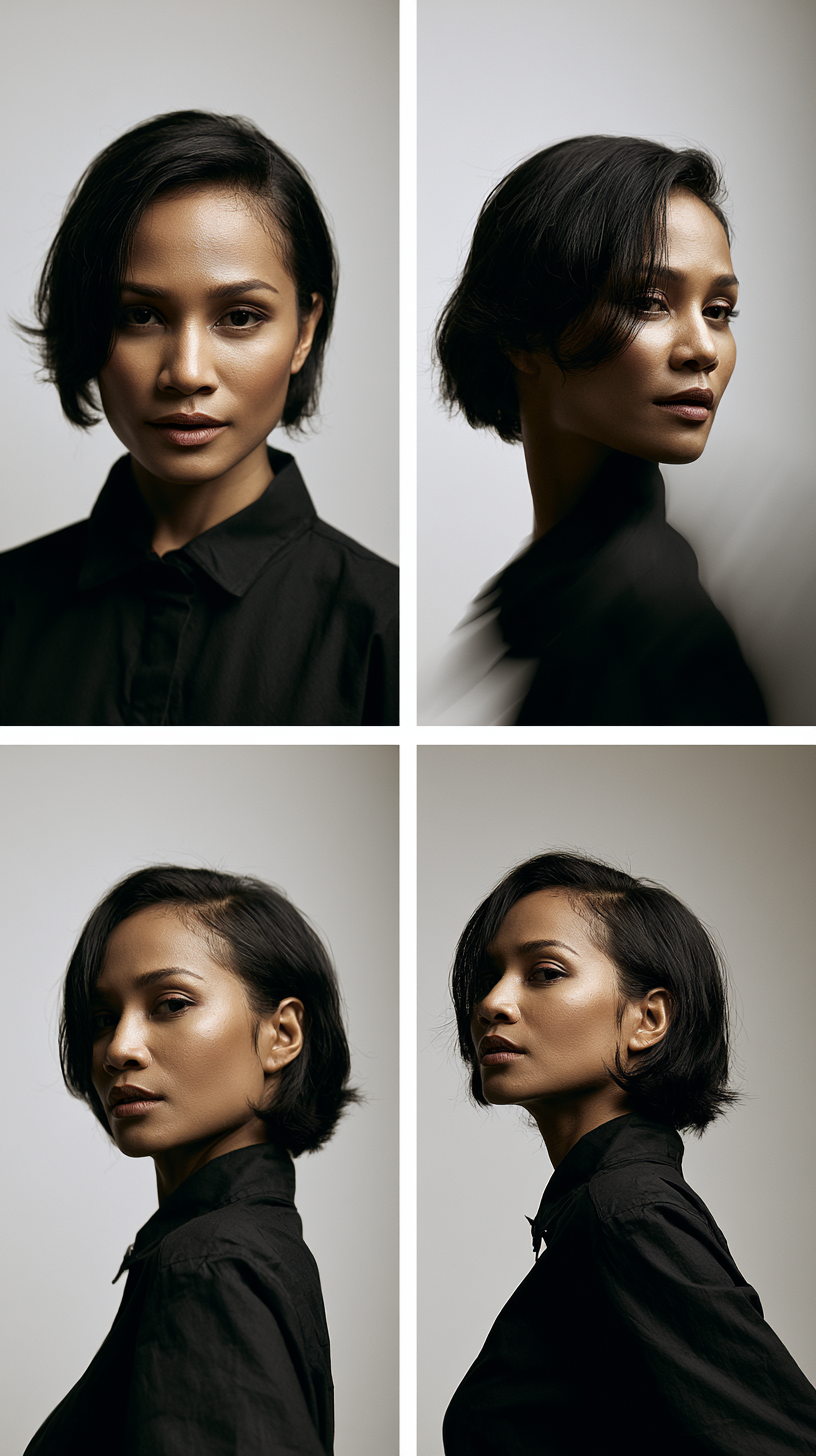 Create a premium high-fashion editorial series featuring a stylish Timo…