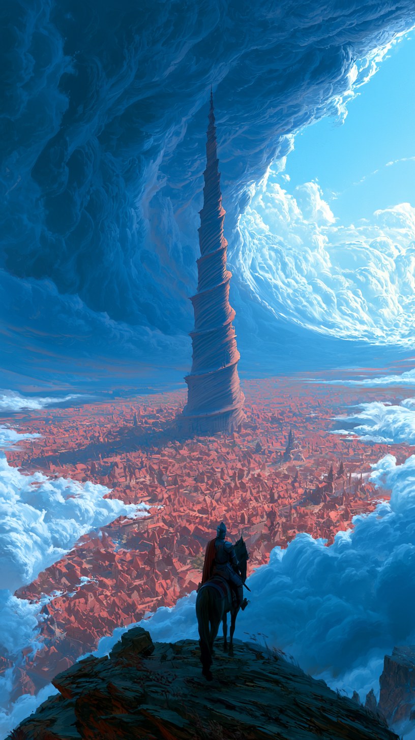 epic fantasy concept art, dramatic cinematic lighting, painterly digita…