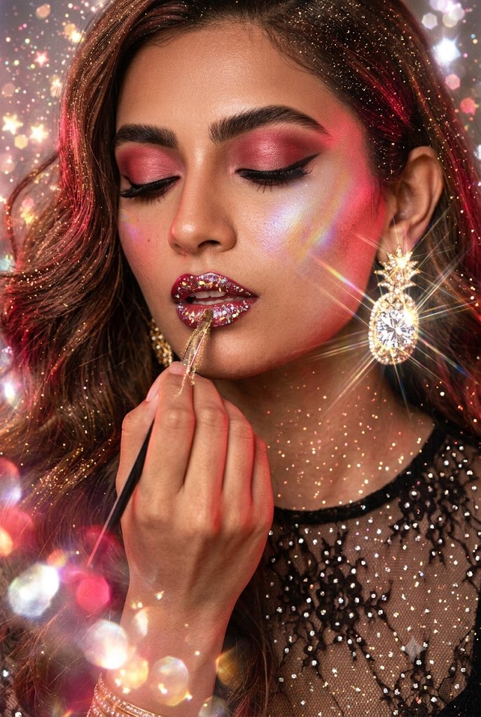 A breathtaking ultra-photorealistic close-up portrait of a beautiful In…