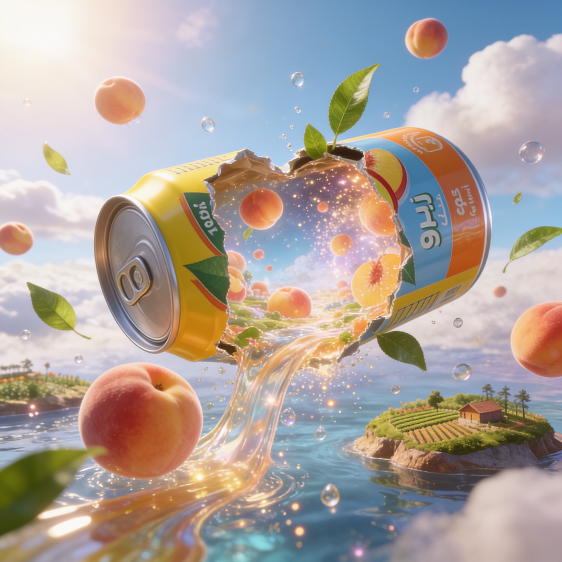 Create a premium cinematic ad where [PRODUCT] splits open, revealing a … 2