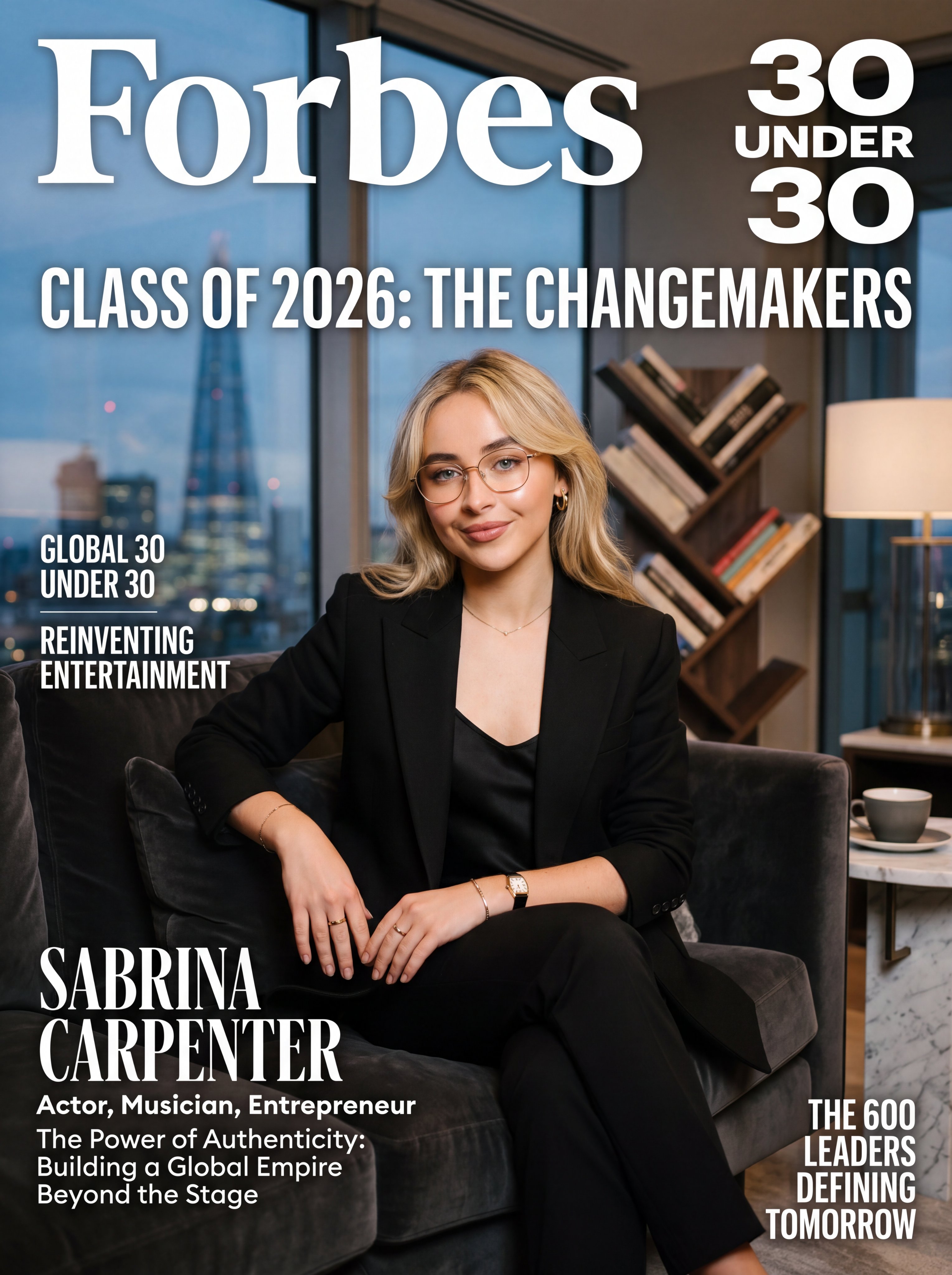Create a hyper-realistic Forbes “30 Under 30” magazine-style portrait o… 2