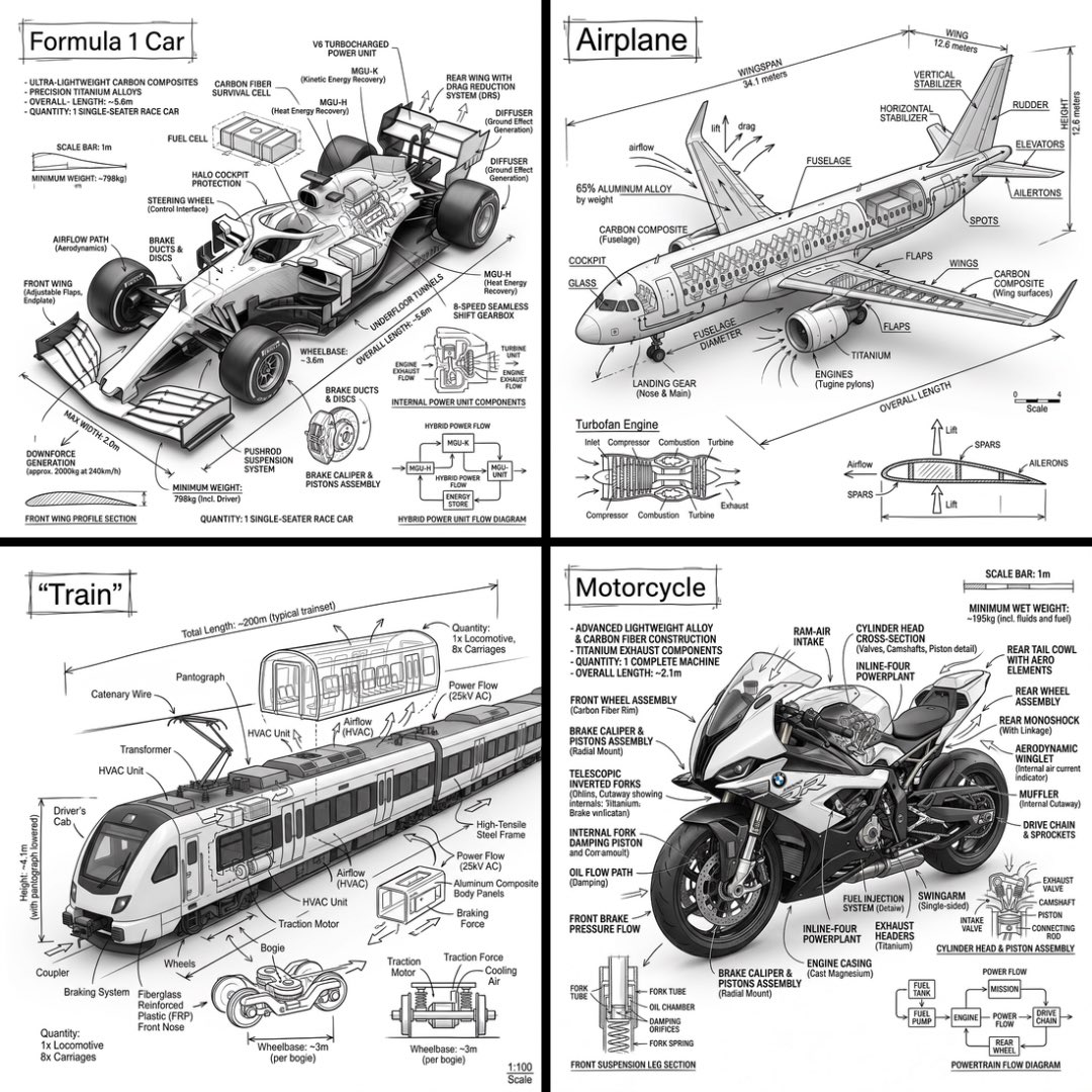 Simply replace [VEHICLE]:✨ “Create an infographic image of [VEHICLE], c…