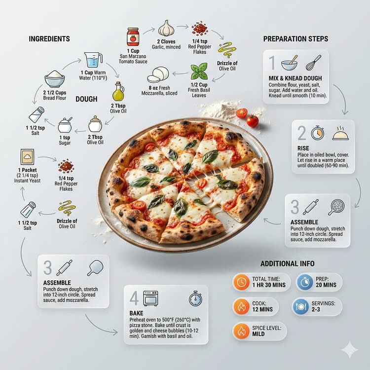 Ultra-clean modern recipe infographic. Showcase [FOOD] in a visually ap…
