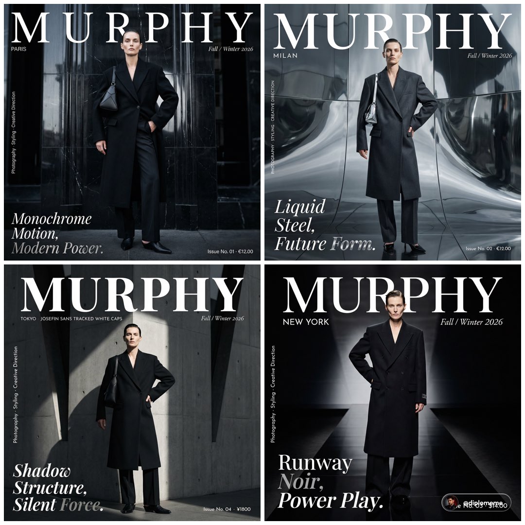 Murphy magazine fashion editorial photograph. Androgynous model early 3…