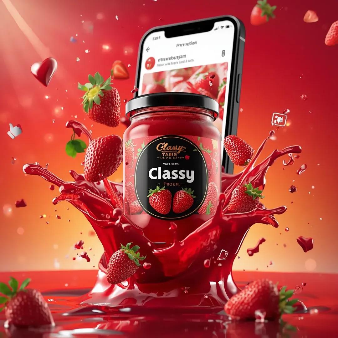 Ultra-realistic commercial food product advertising scene featuring a g…