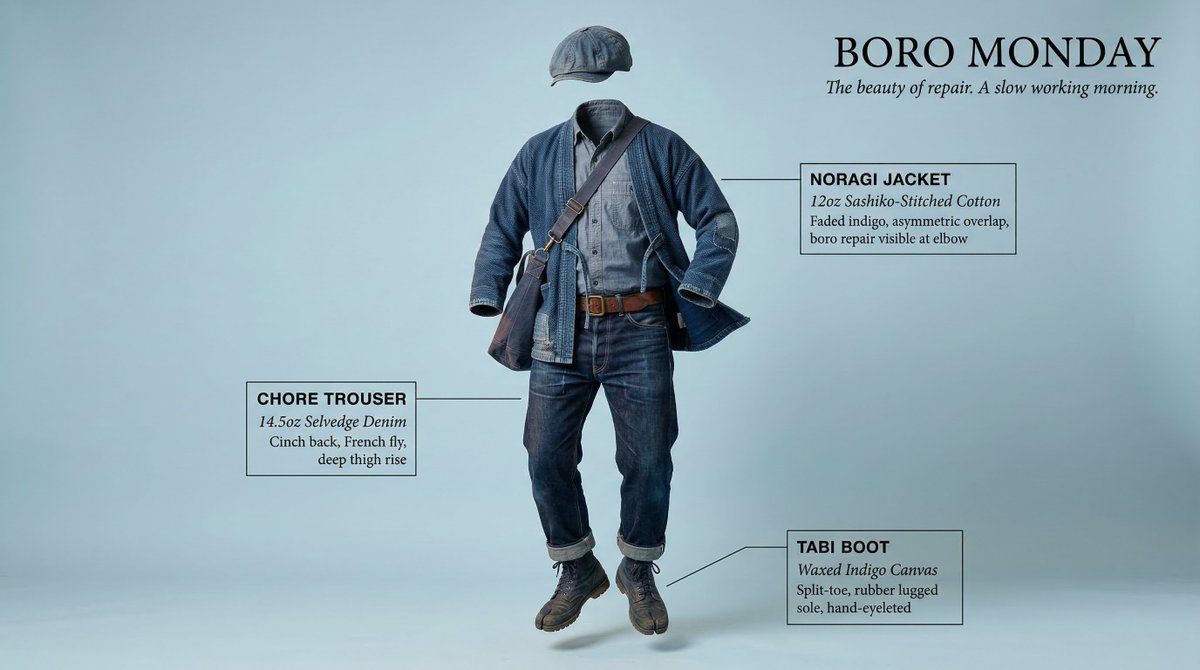Complete [STYLE] outfit floating in its exact worn position around an i…