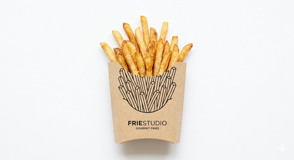 minimal studio shot on pure white background, real [Food Name] emerging…