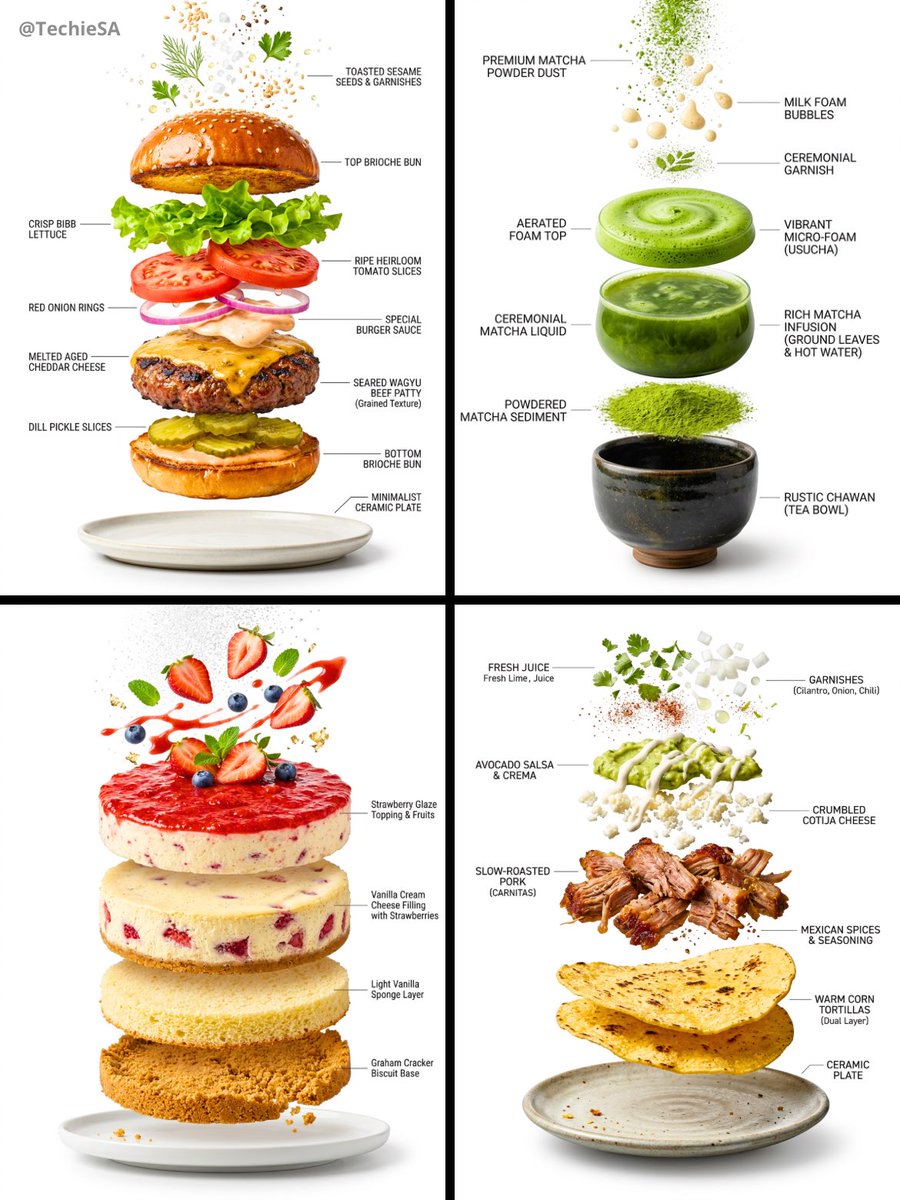 Create a hyper-realistic exploded vertical infographic composition of […