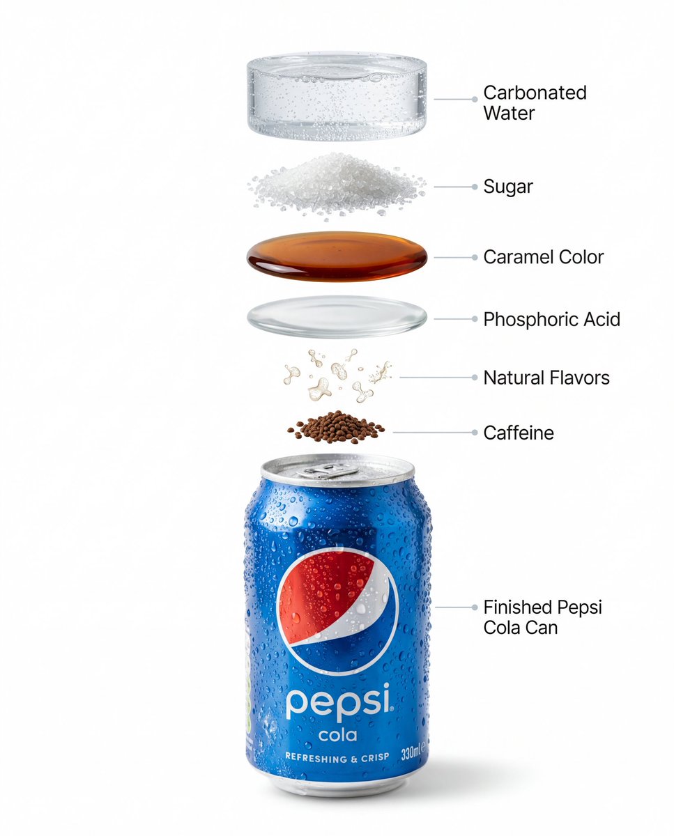 High-quality professional product photography of a chilled Pepsi can wi…