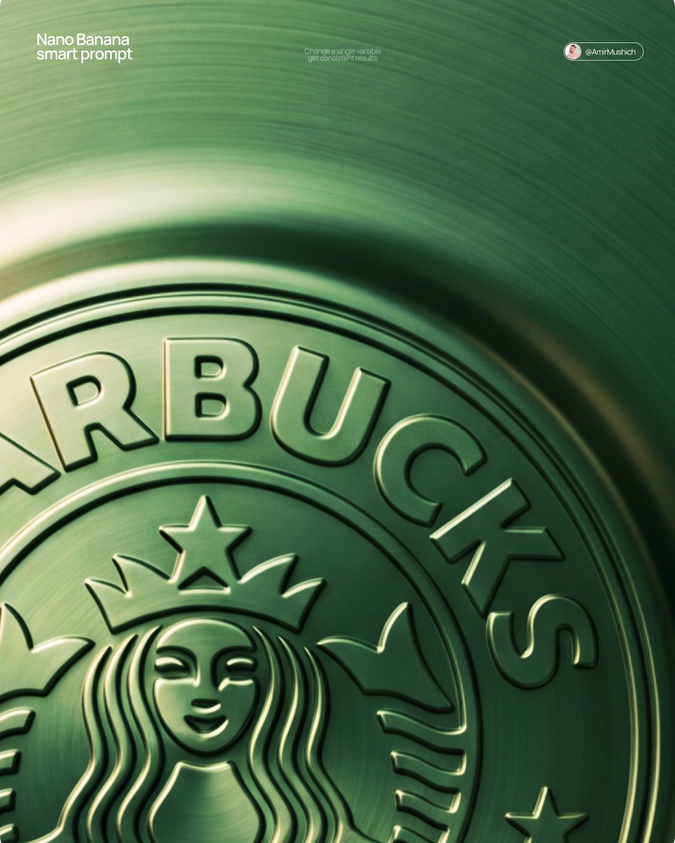 [BRAND NAME] + [METAL COLOR] Act as a Senior CGI Artist and Brand Ident…