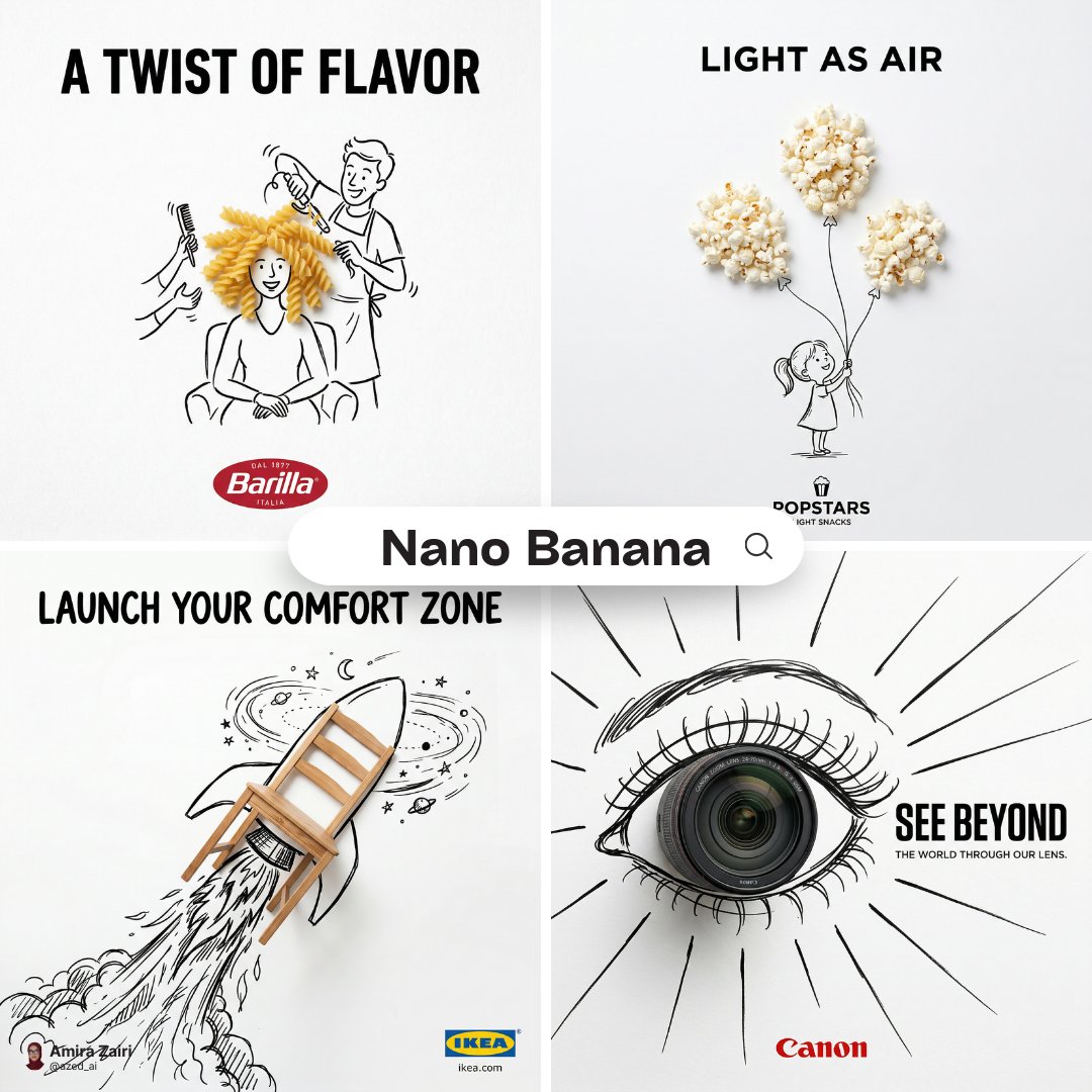 A minimalist and creative advertisement set on a pure white background.…
