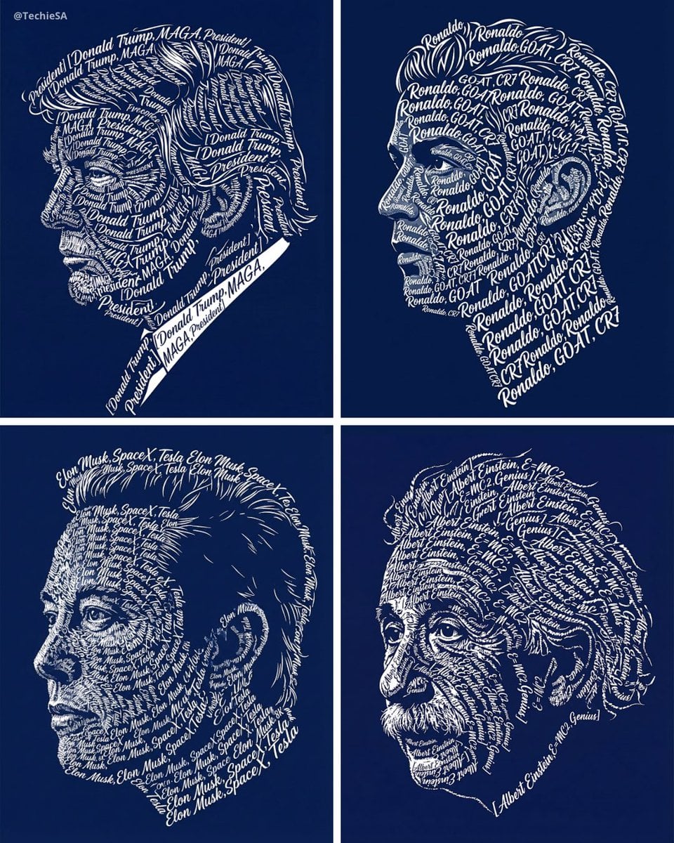 Create a typographic art portrait using the uploaded photo of a person …