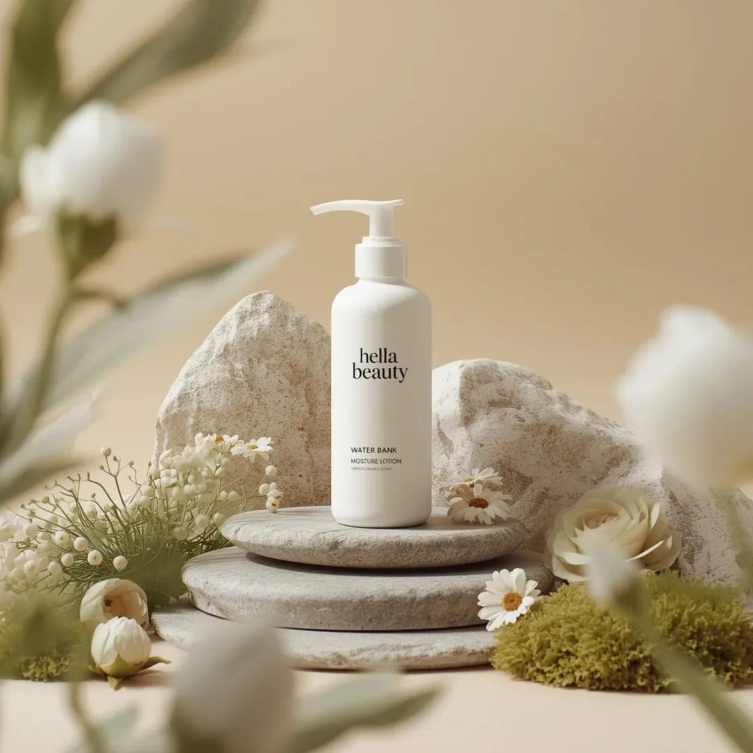 Ultra-high-end photorealistic commercial skincare product photography f…