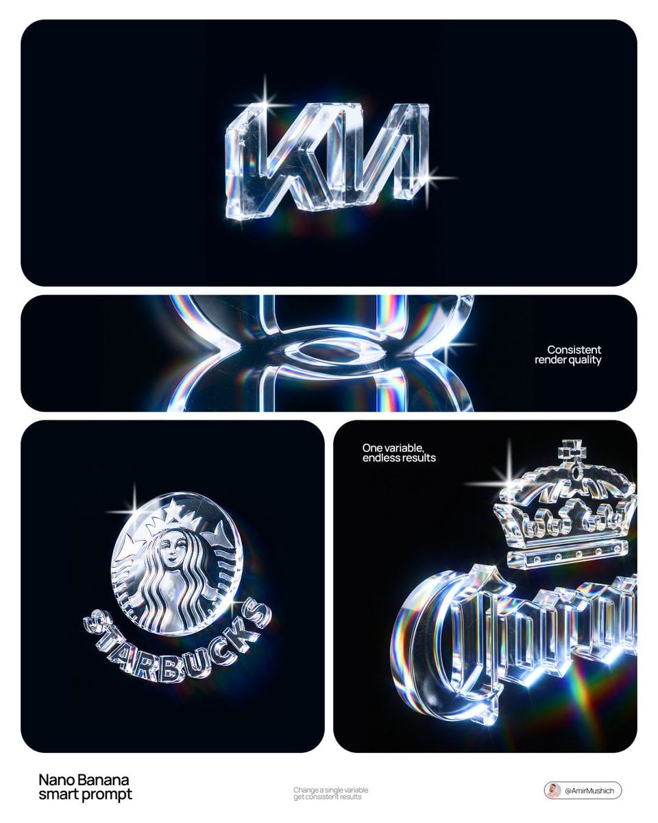 [BRAND NAME] Act as a CGI Optical Physicist and 3D Type Sculptor creati…