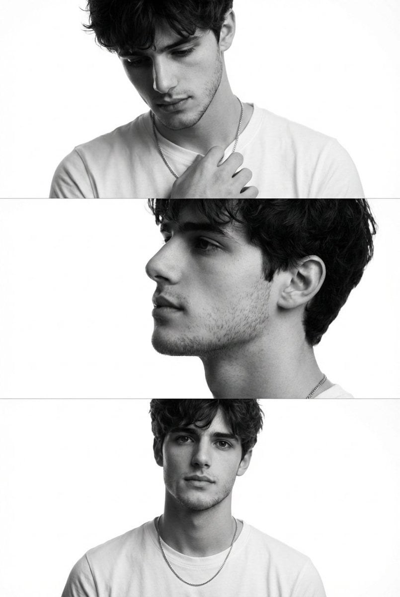 Preserve the face, proportions, and external features of the model as i…
