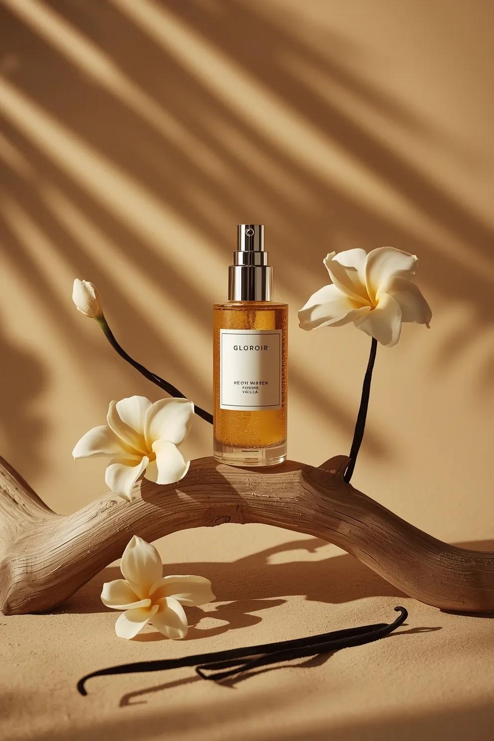 - Ultra-cinematic luxury skincare product photography of a translucent …