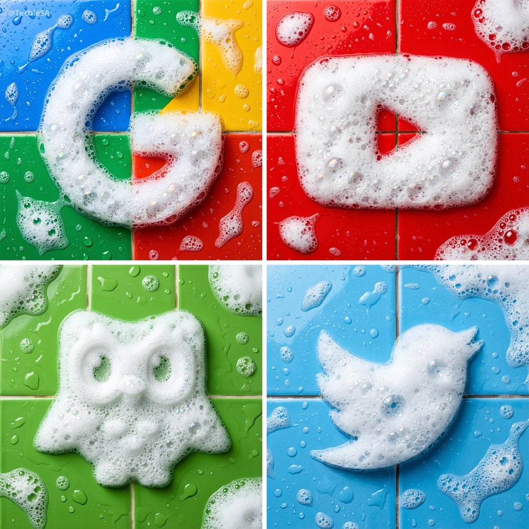 Create a soap foam sculpture in the exact shape of the uploaded logo, m…