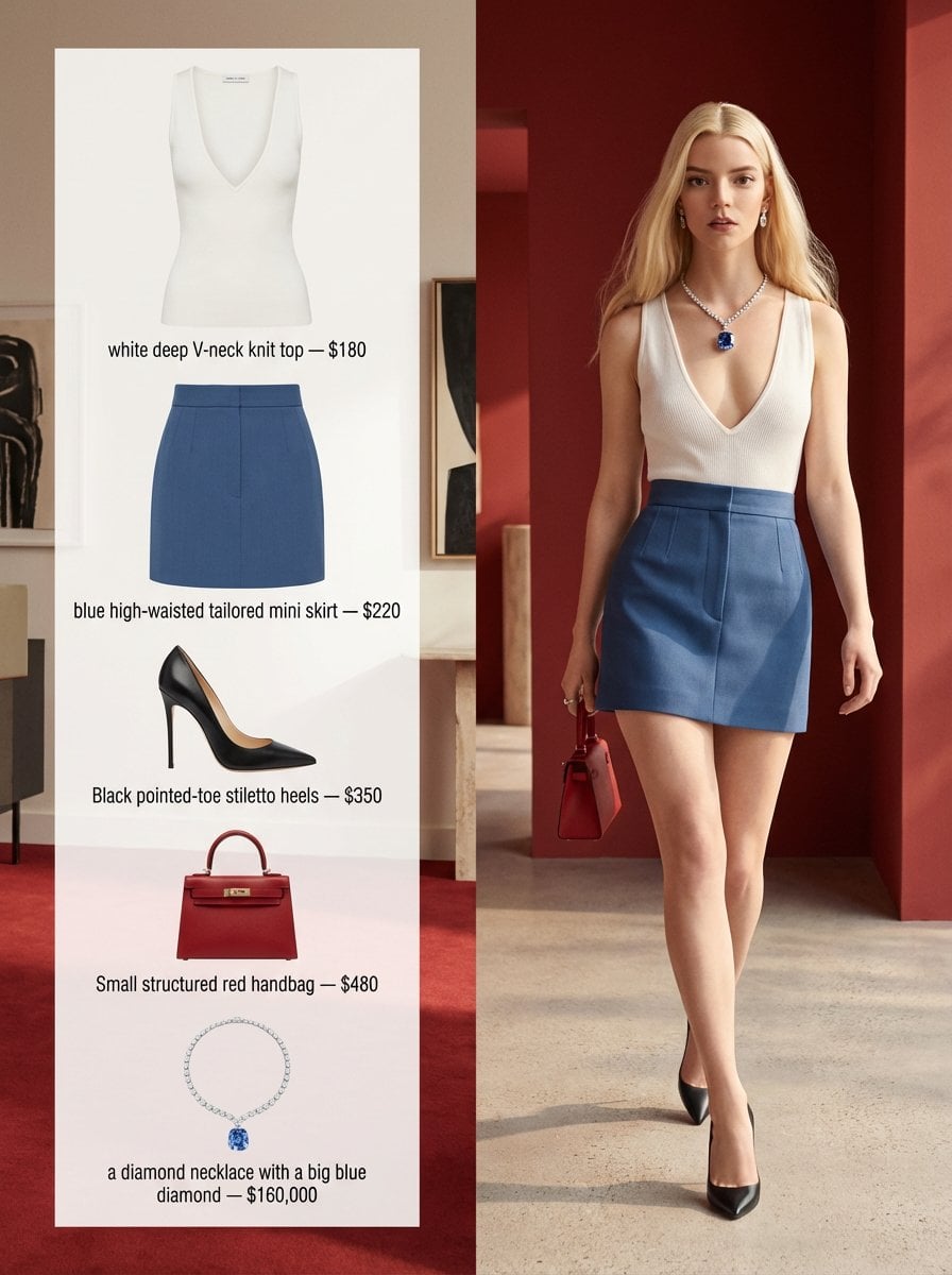 A refined fashion editorial image with a 3:4 aspect ratio, split into t…